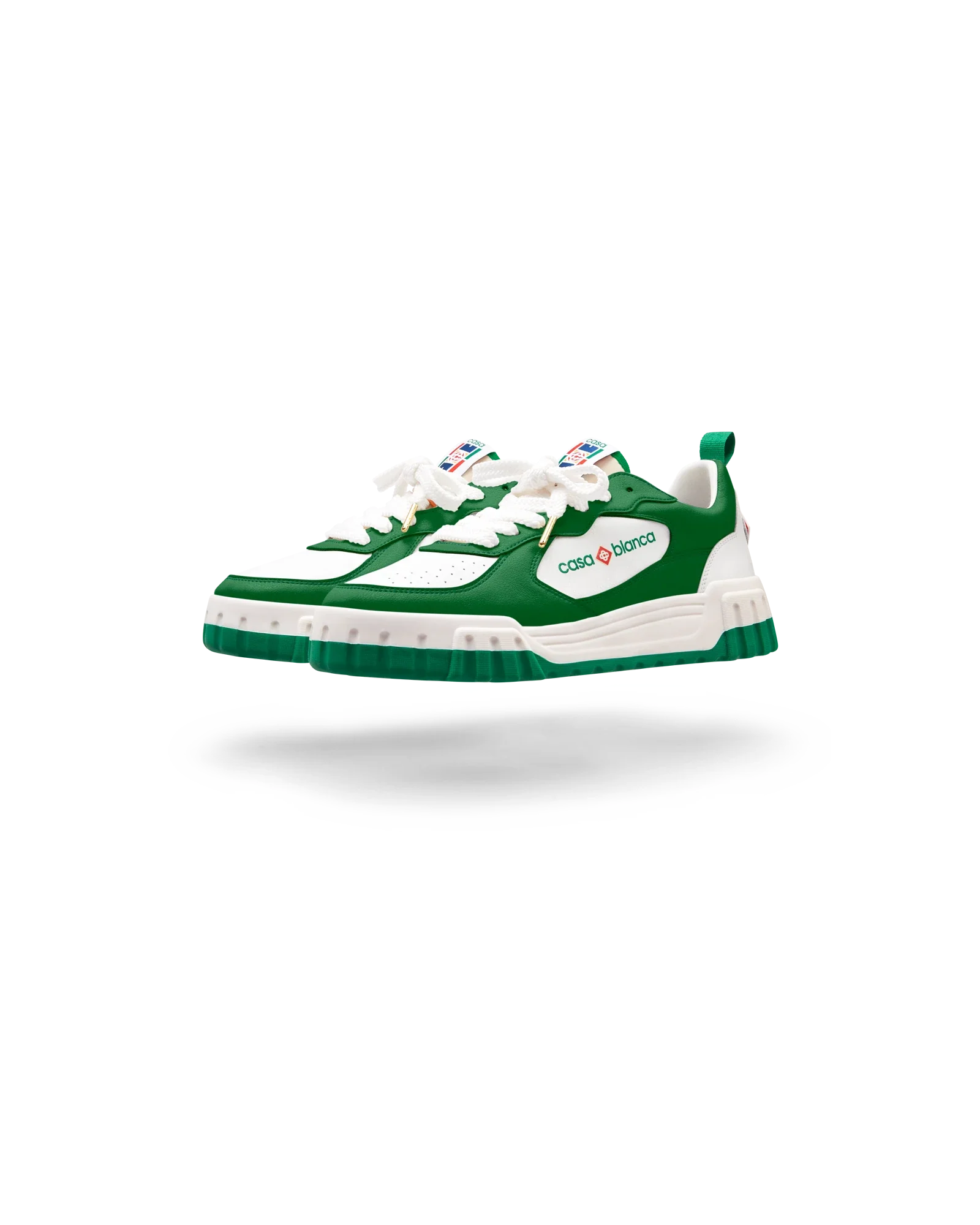 Women's Court Green & White Sneaker - 图片 4