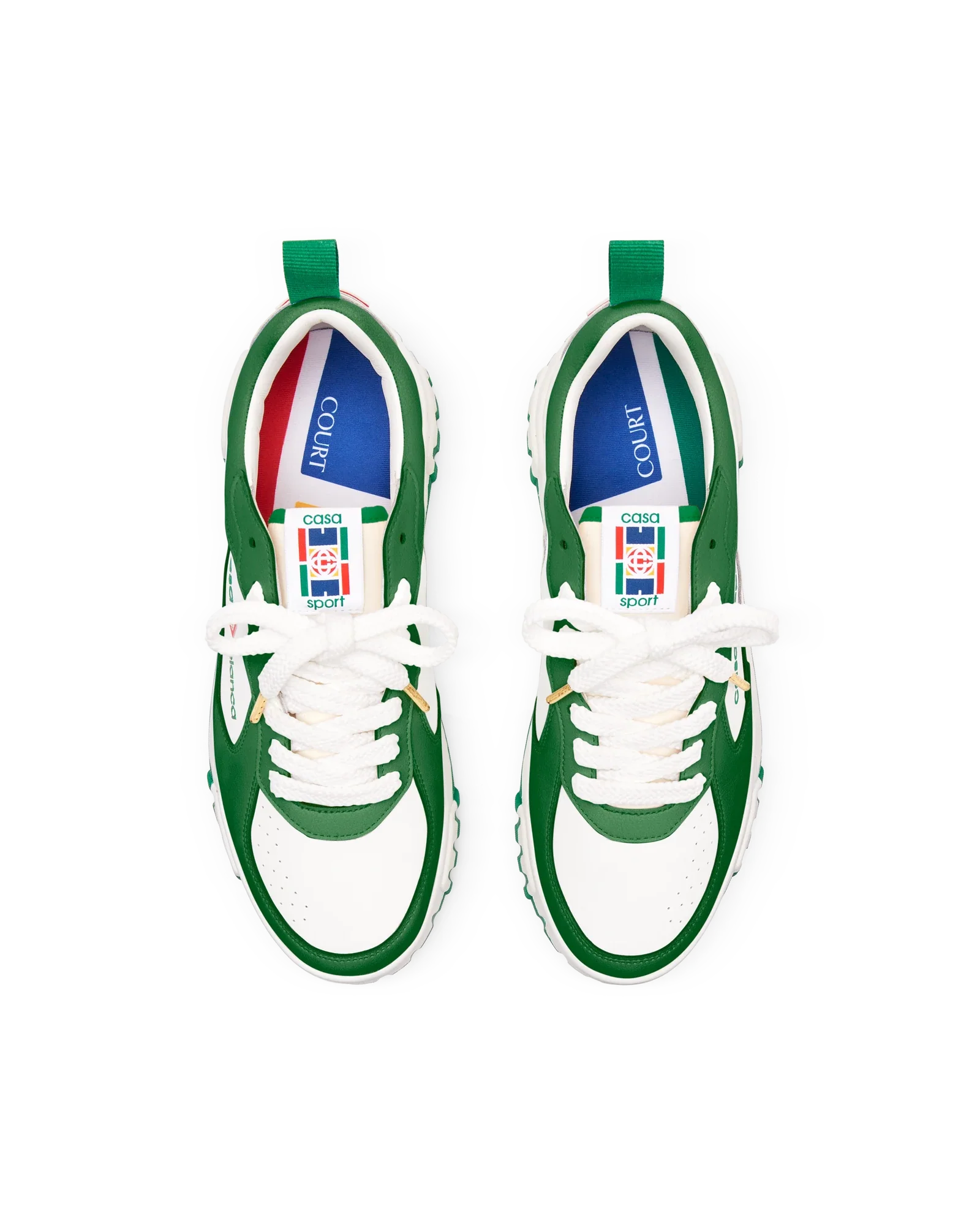 Women's Court Green & White Sneaker - 图片 8