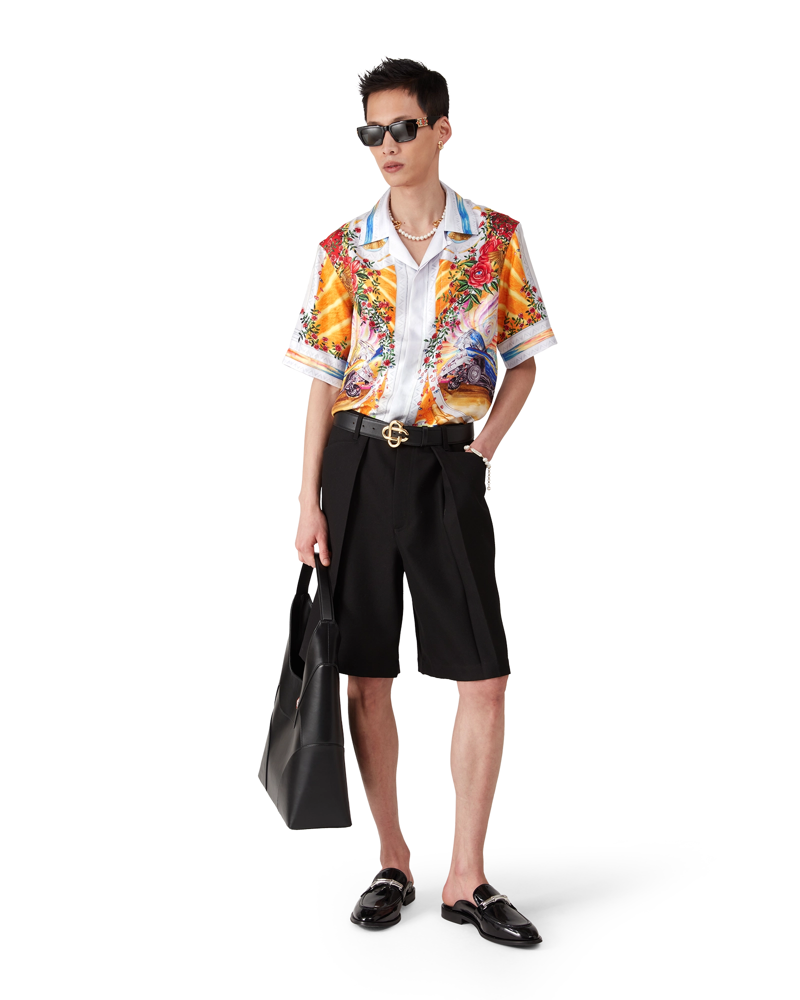 Black CC Logo Belt - 图片 2