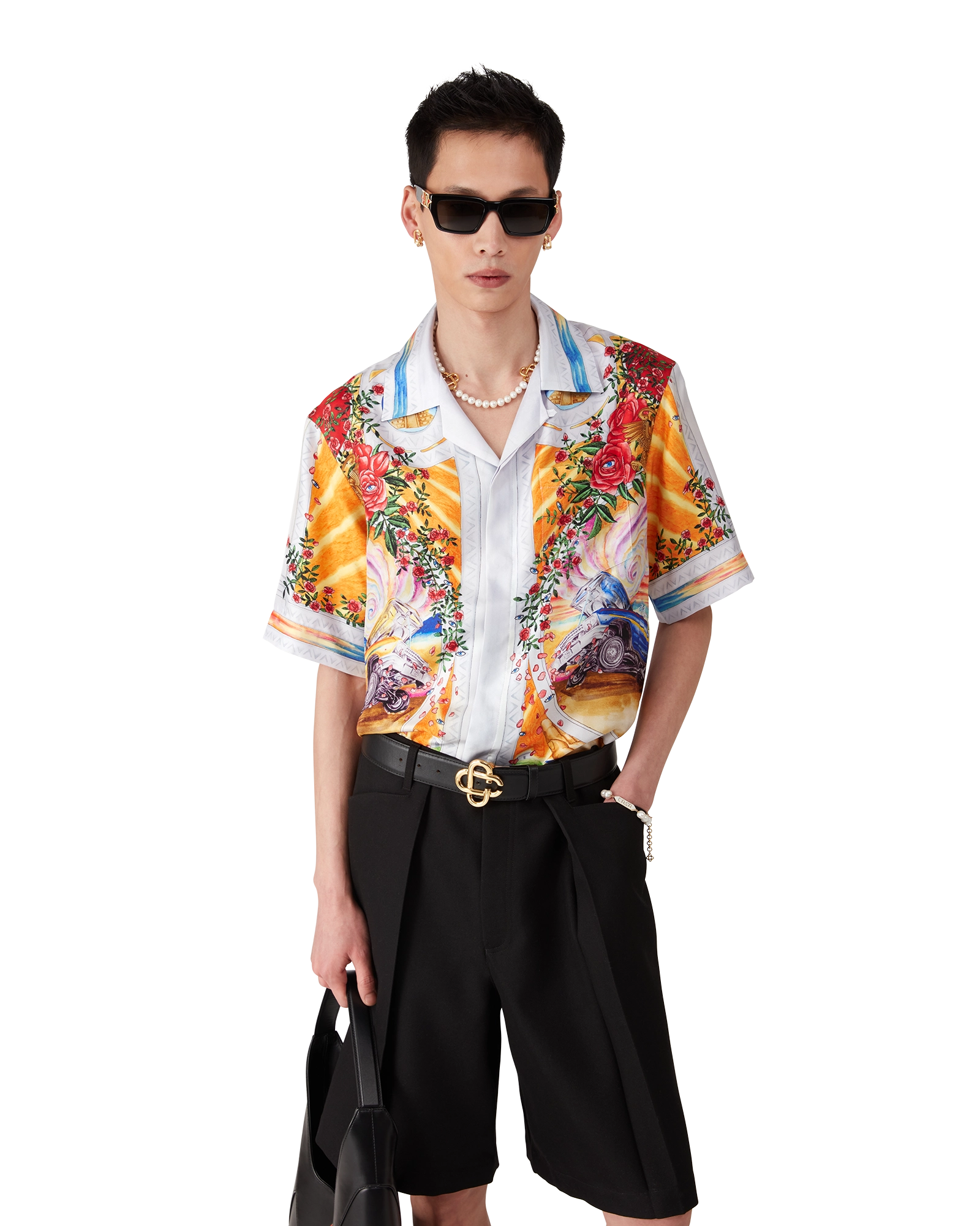 Black CC Logo Belt - 图片 3