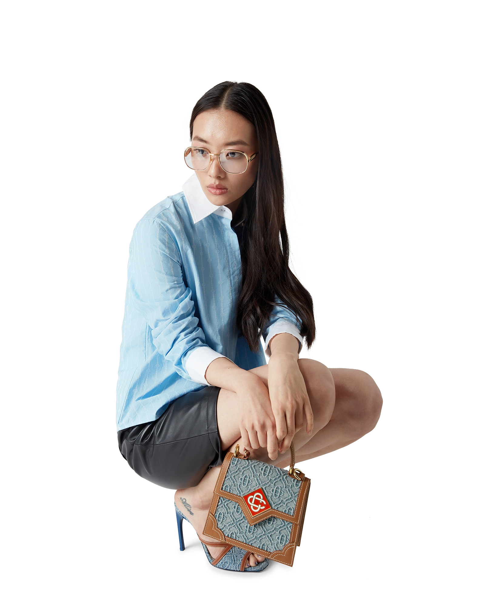 Monogram Denim Mini Jeanne Bag - 图片 5