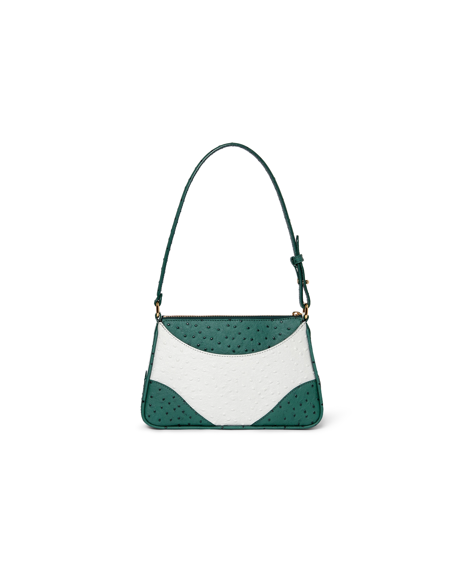 White & Green Jeanne Pochette Shoulder Bag - 图片 6