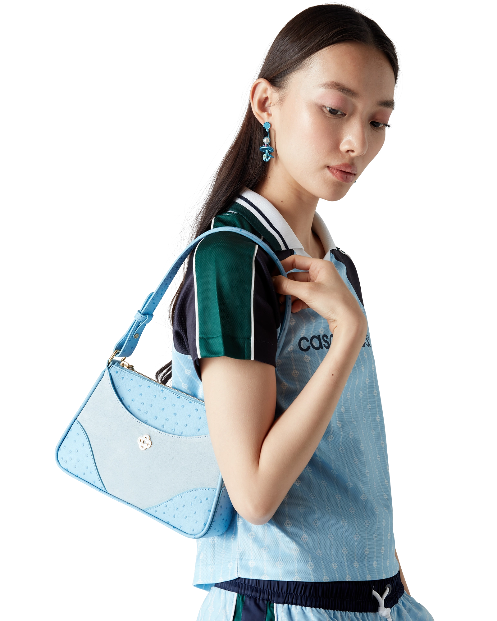 Blue Jeanne Pochette Shoulder Bag - 图片 5