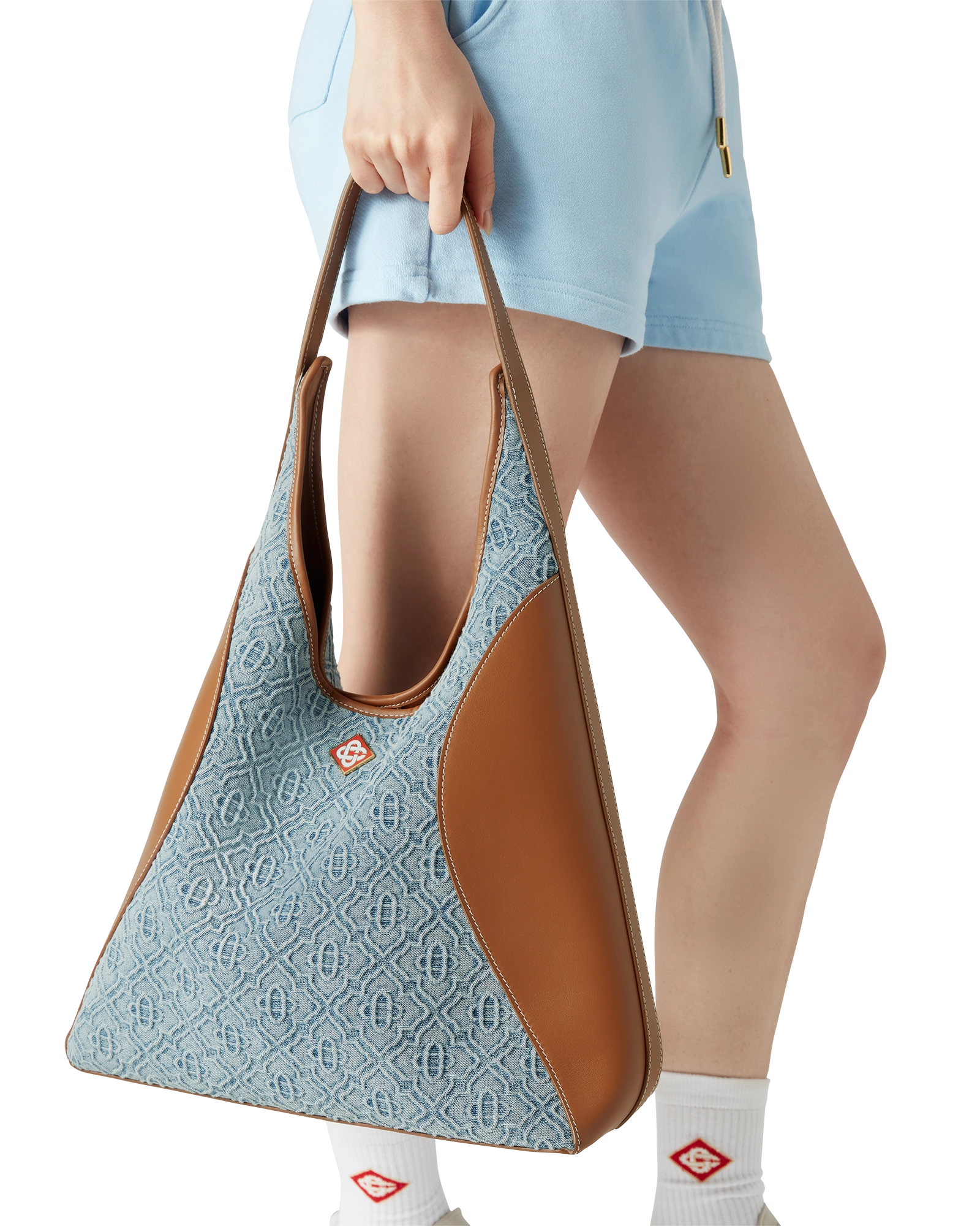 Monogram Denim Hobo Bag - 图片 4