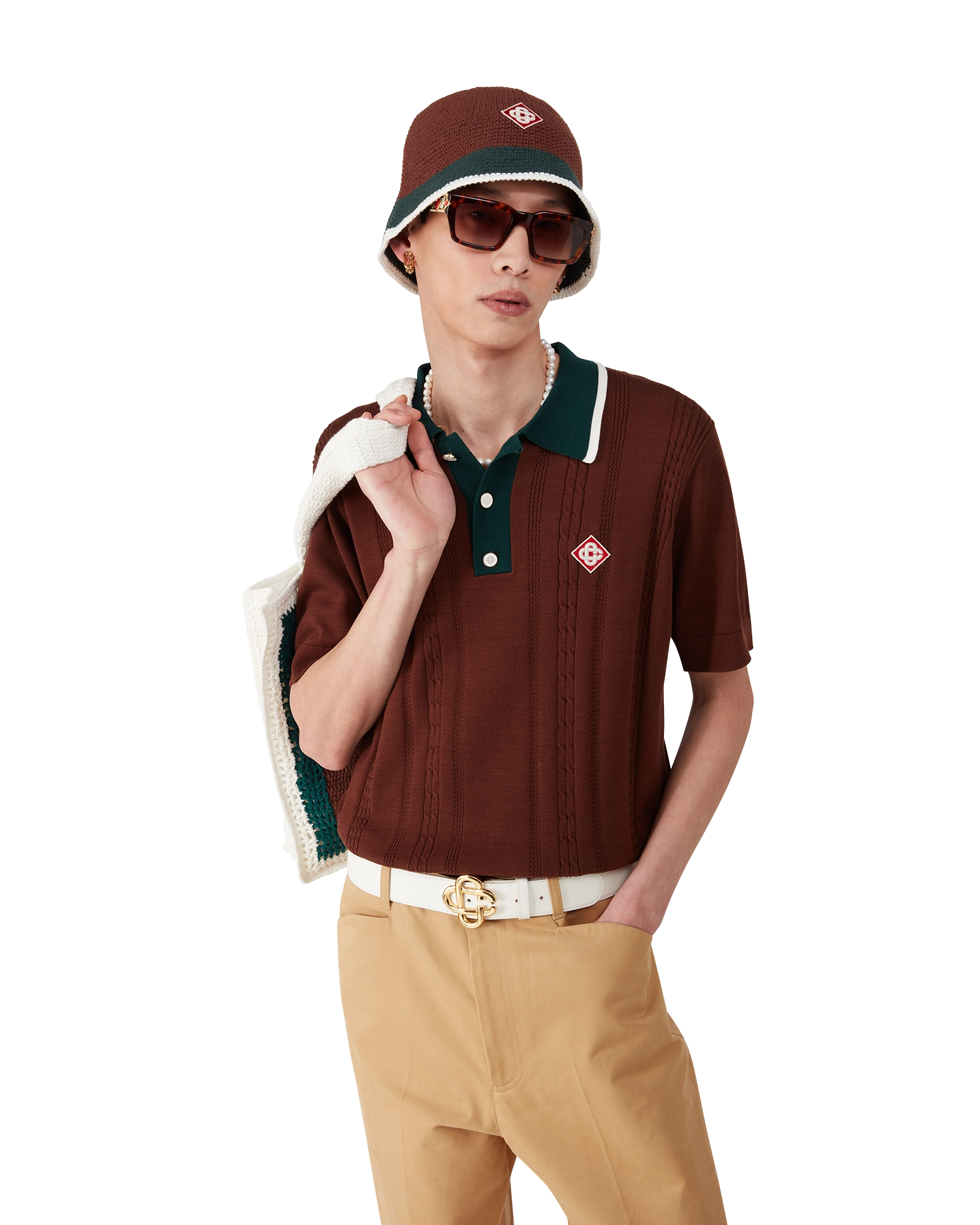 Stripe Crochet Hat - 图片 3