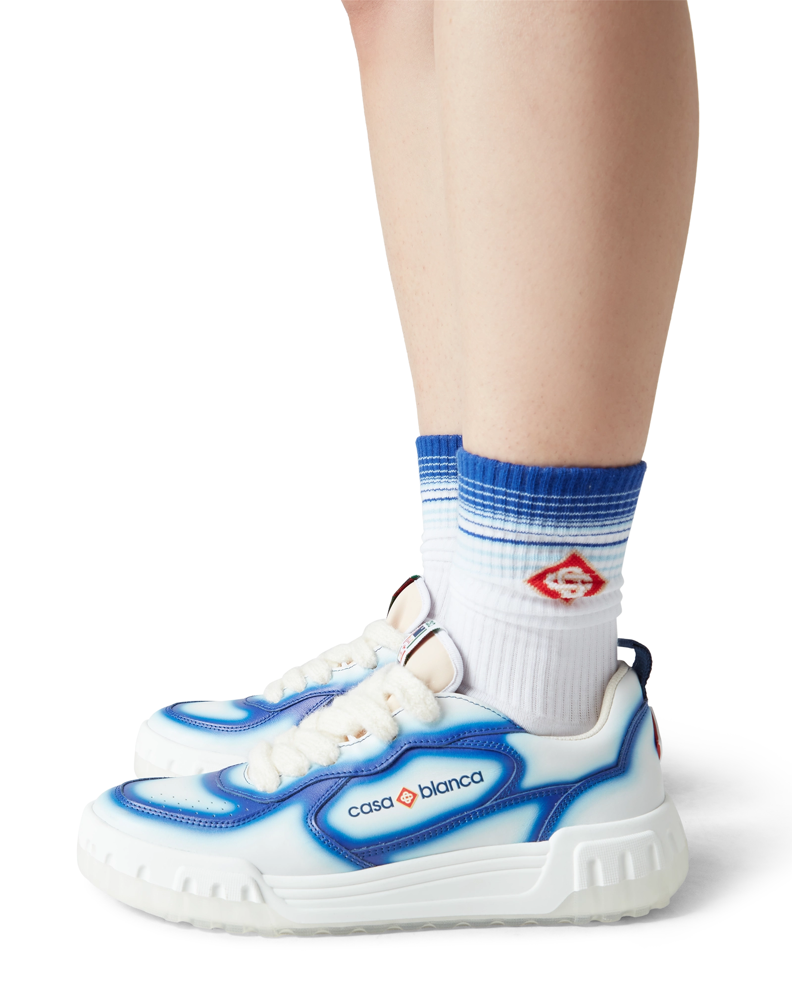 Women's Court Blue Fade Sneaker - 图片 6