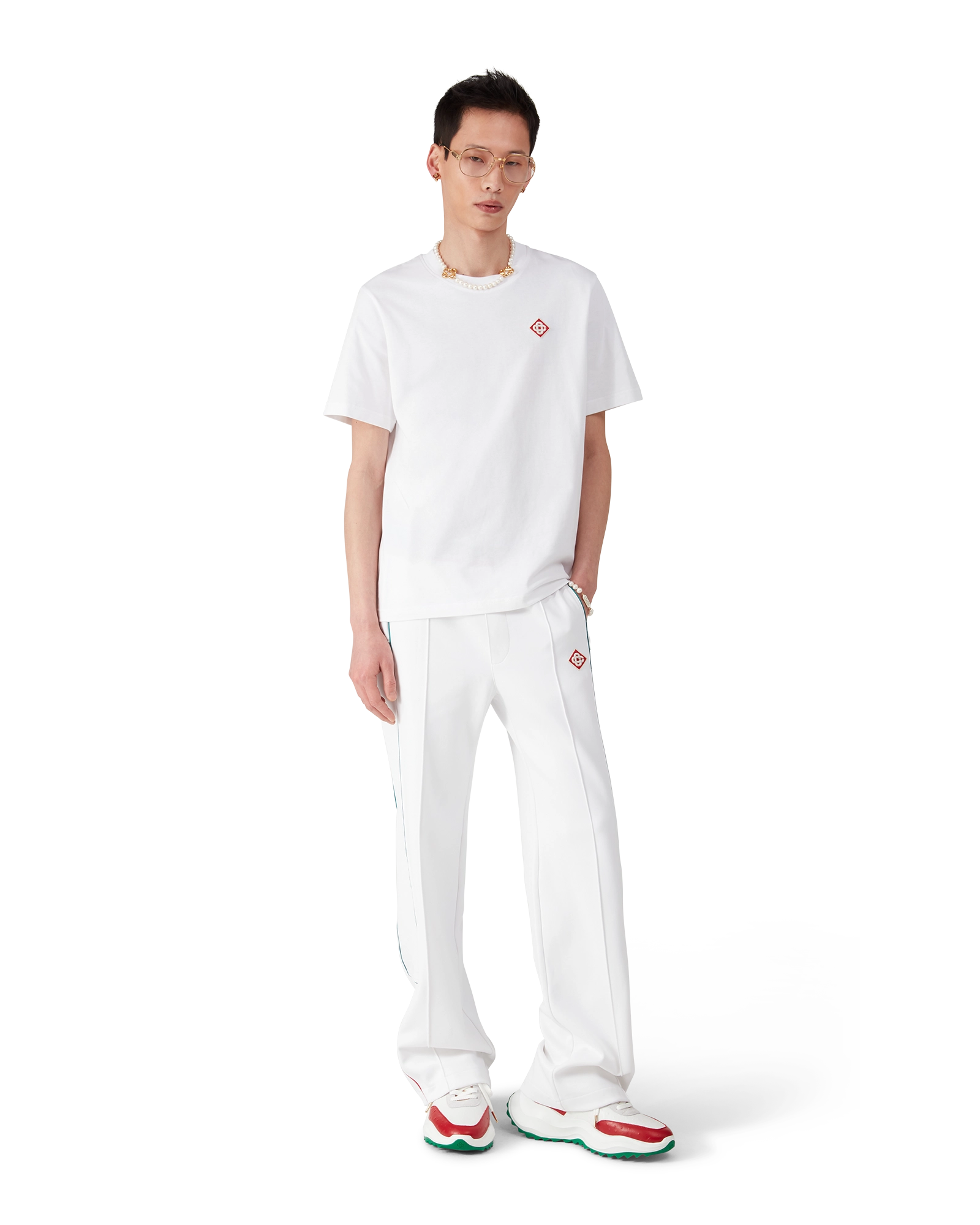 Men's Atlantis Red Ostrich Sneakers - 图片 3