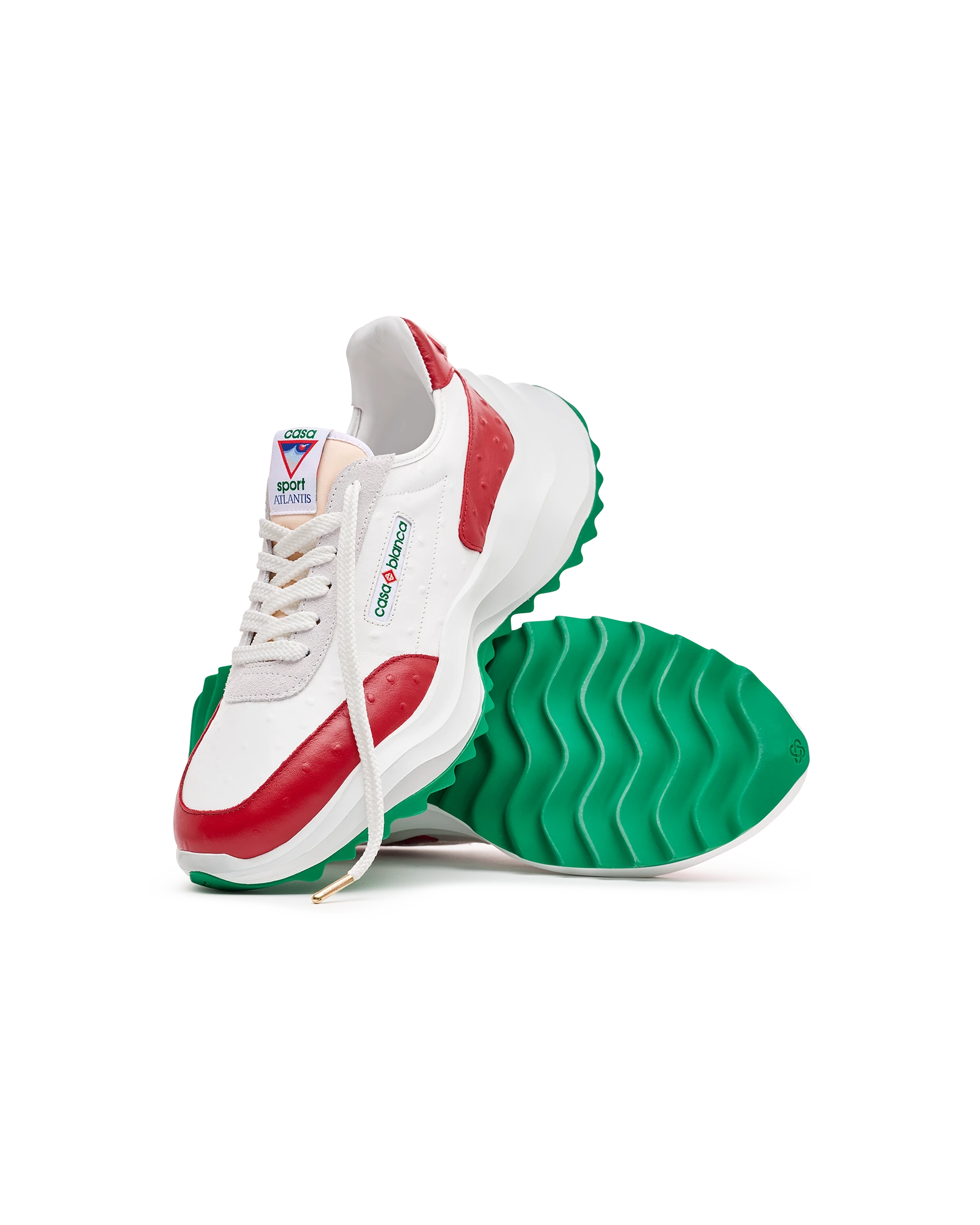 Men's Atlantis Red Ostrich Sneakers - 图片 9