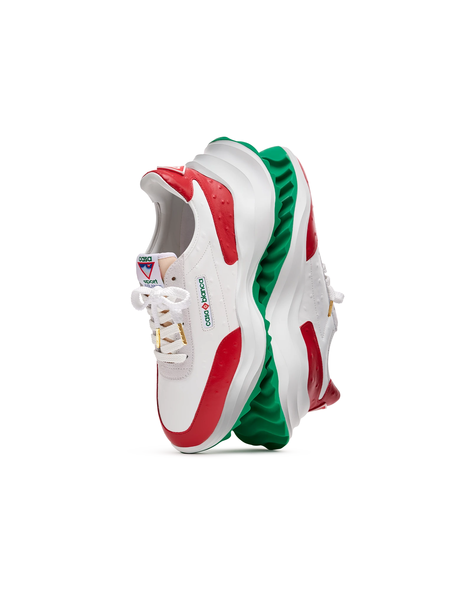 Men's Atlantis Red Ostrich Sneakers - 图片 7