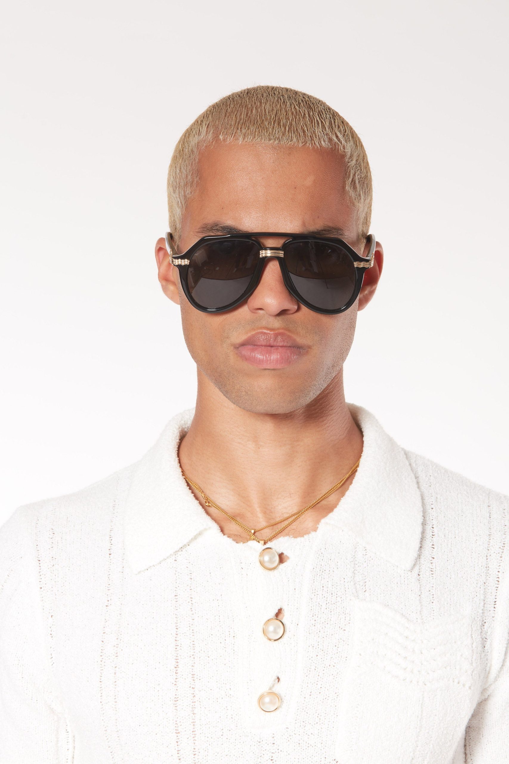 Rajio Black & Gold Sunglasses - 图片 3