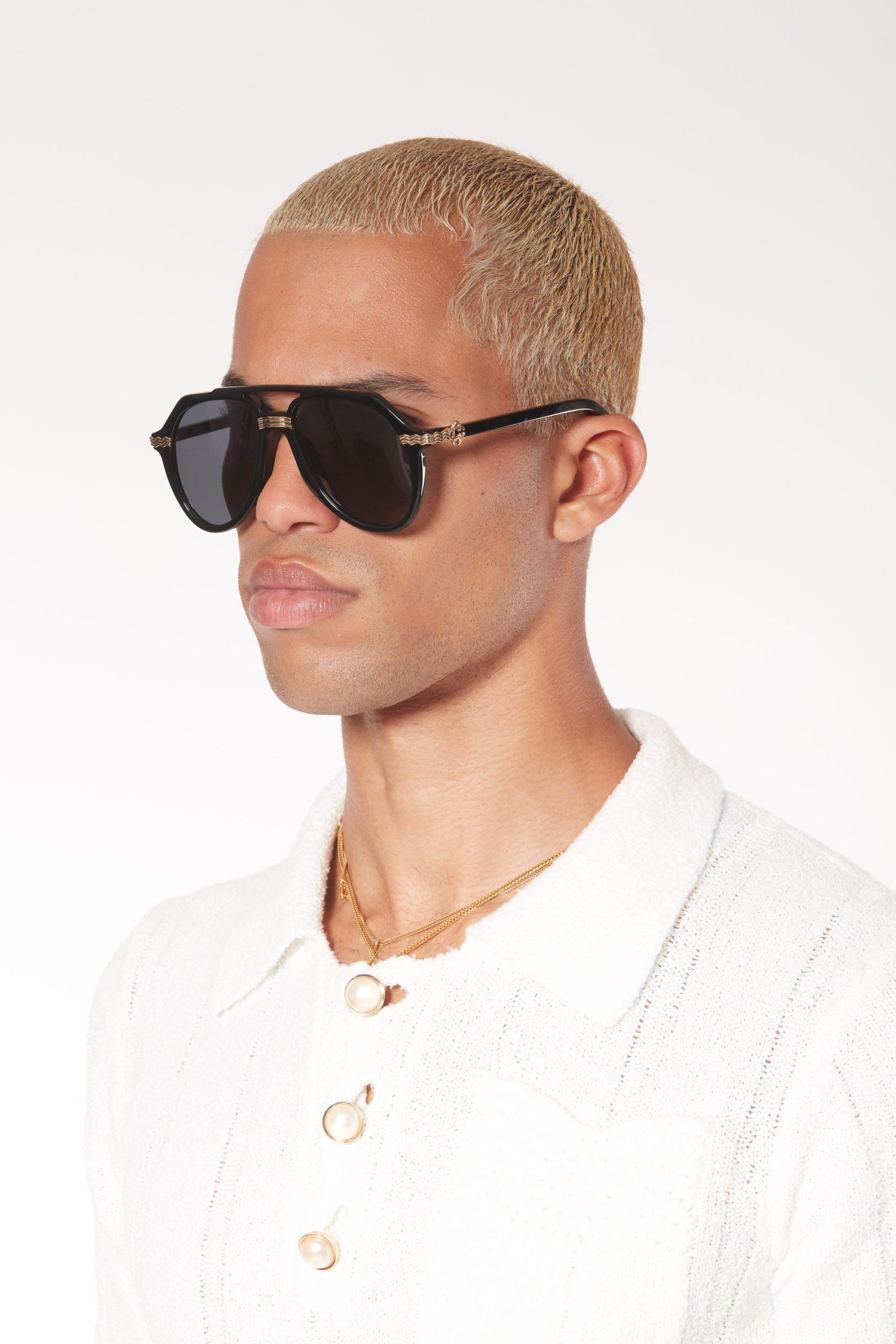 Rajio Black & Gold Sunglasses - 图片 4