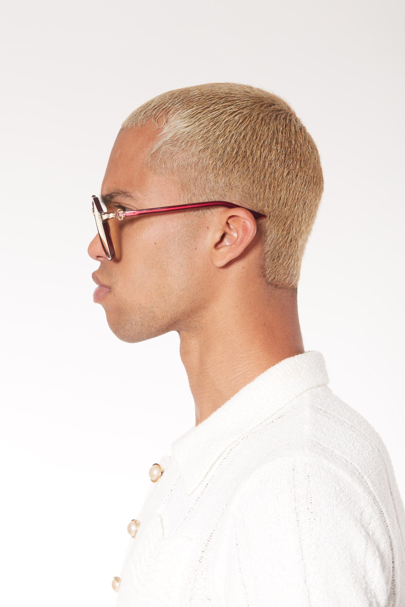 Rajio Wine & Gold Sunglasses - 图片 5