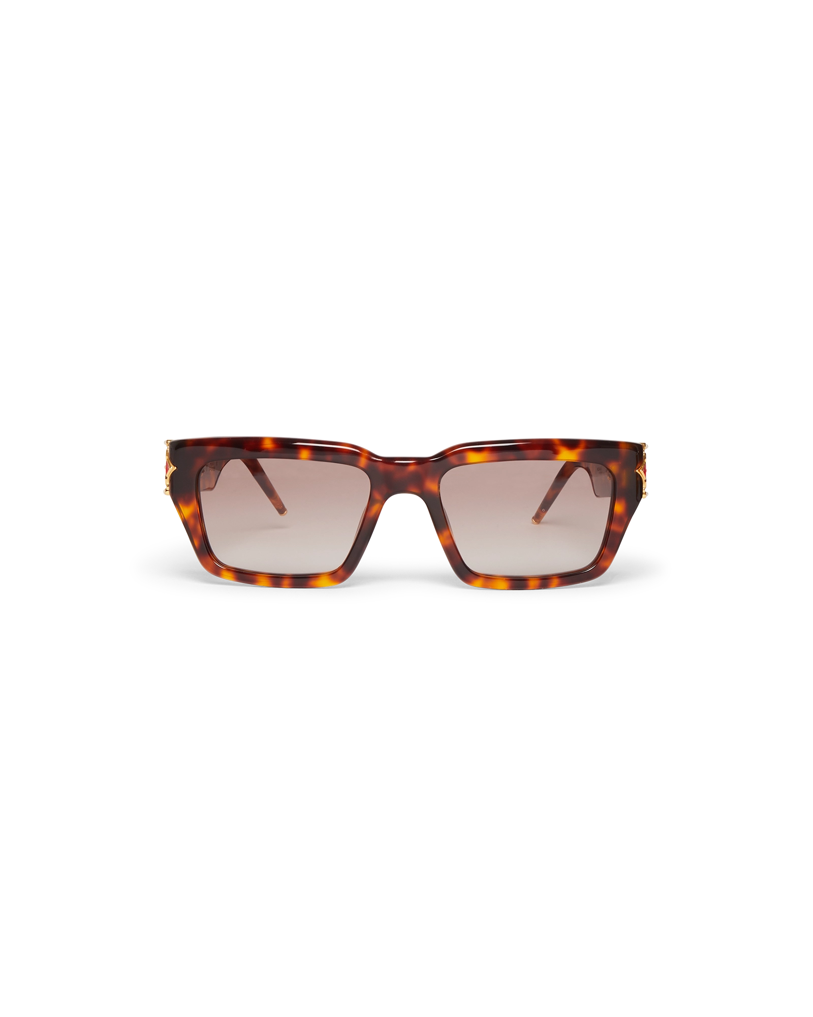 Tortoiseshell The Square Metope Sunglasses - 图片 2