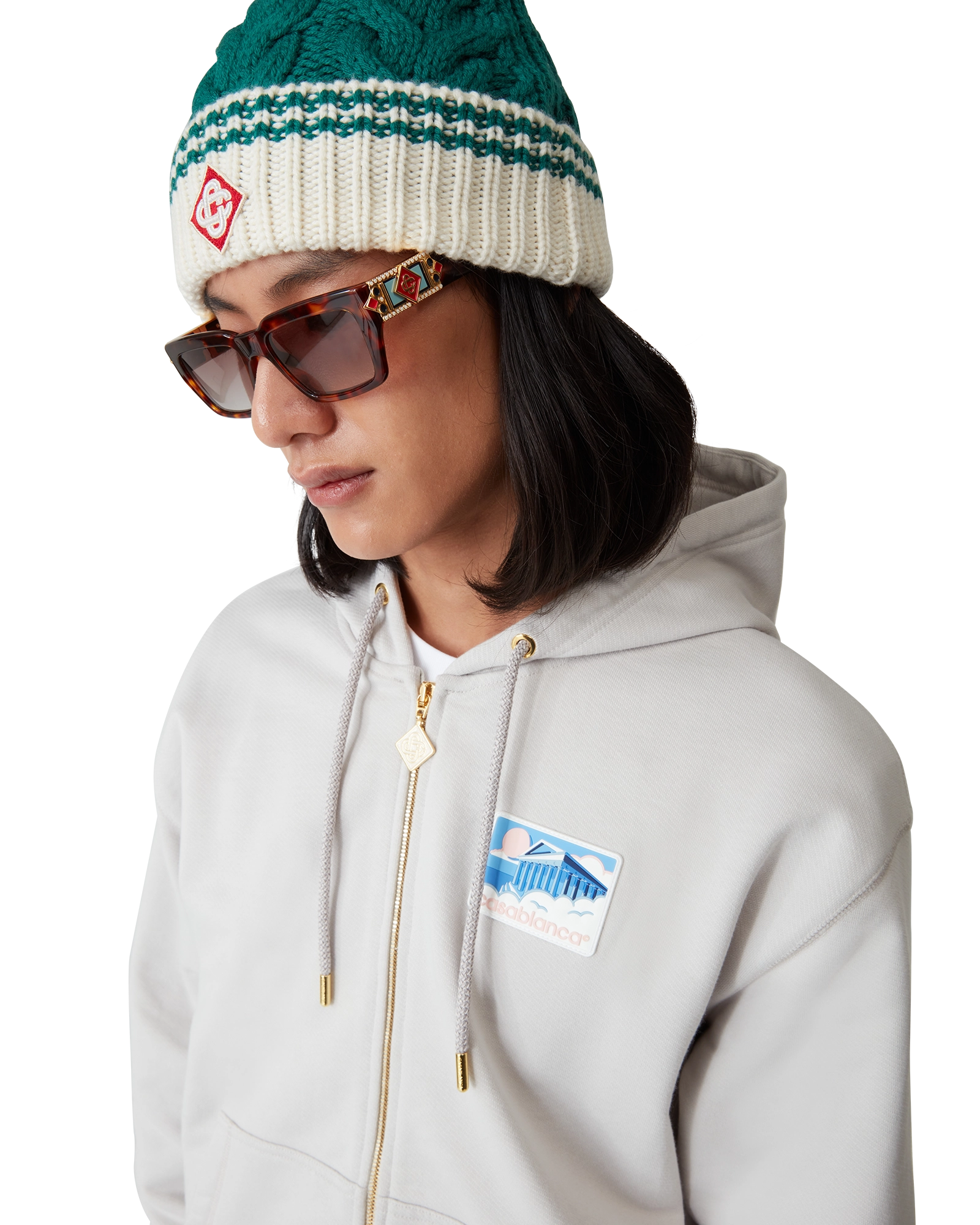 Tortoiseshell The Square Metope Sunglasses - 图片 3