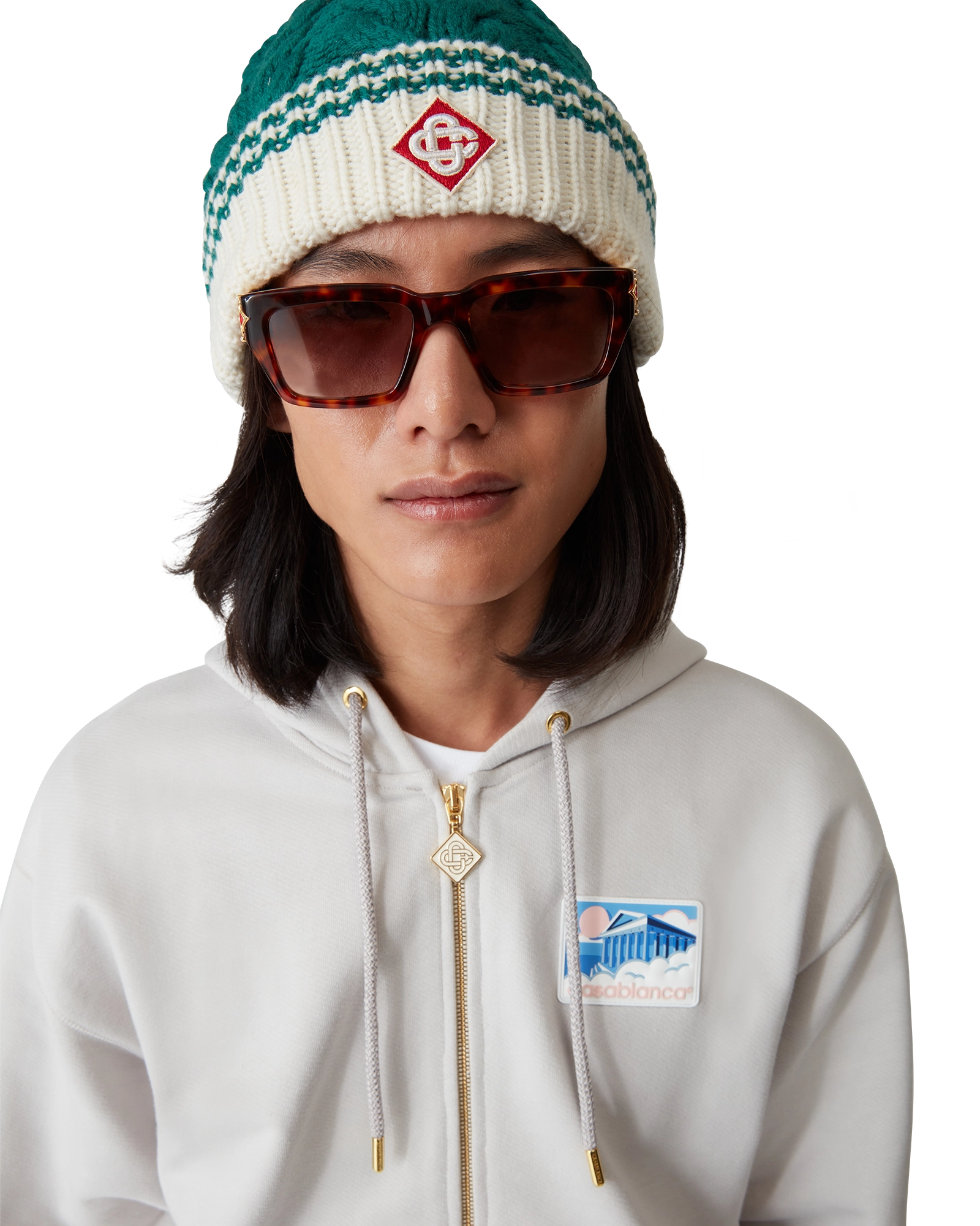 Tortoiseshell The Square Metope Sunglasses - 图片 4