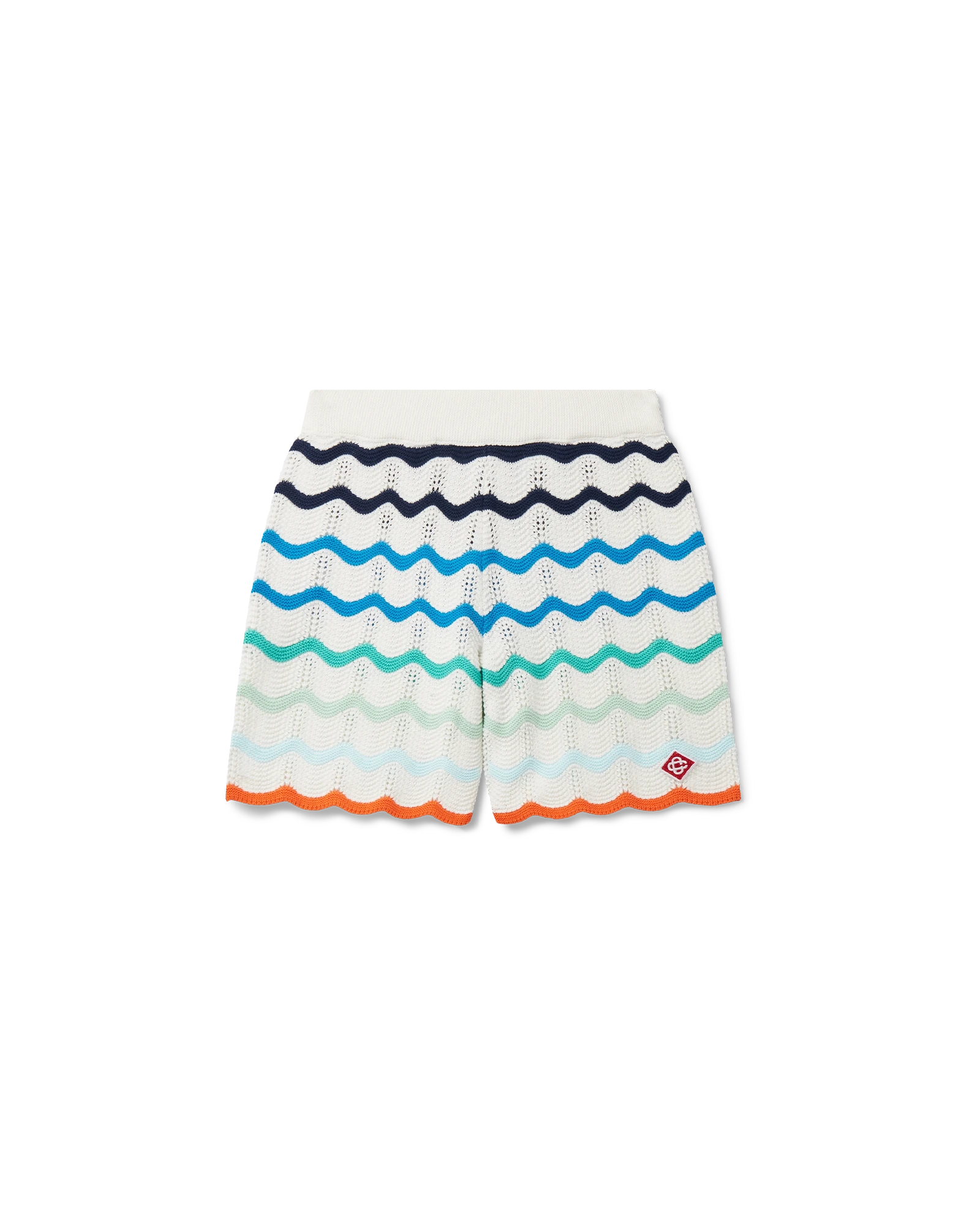 Gradient Wave Crochet Shorts - 图片 2