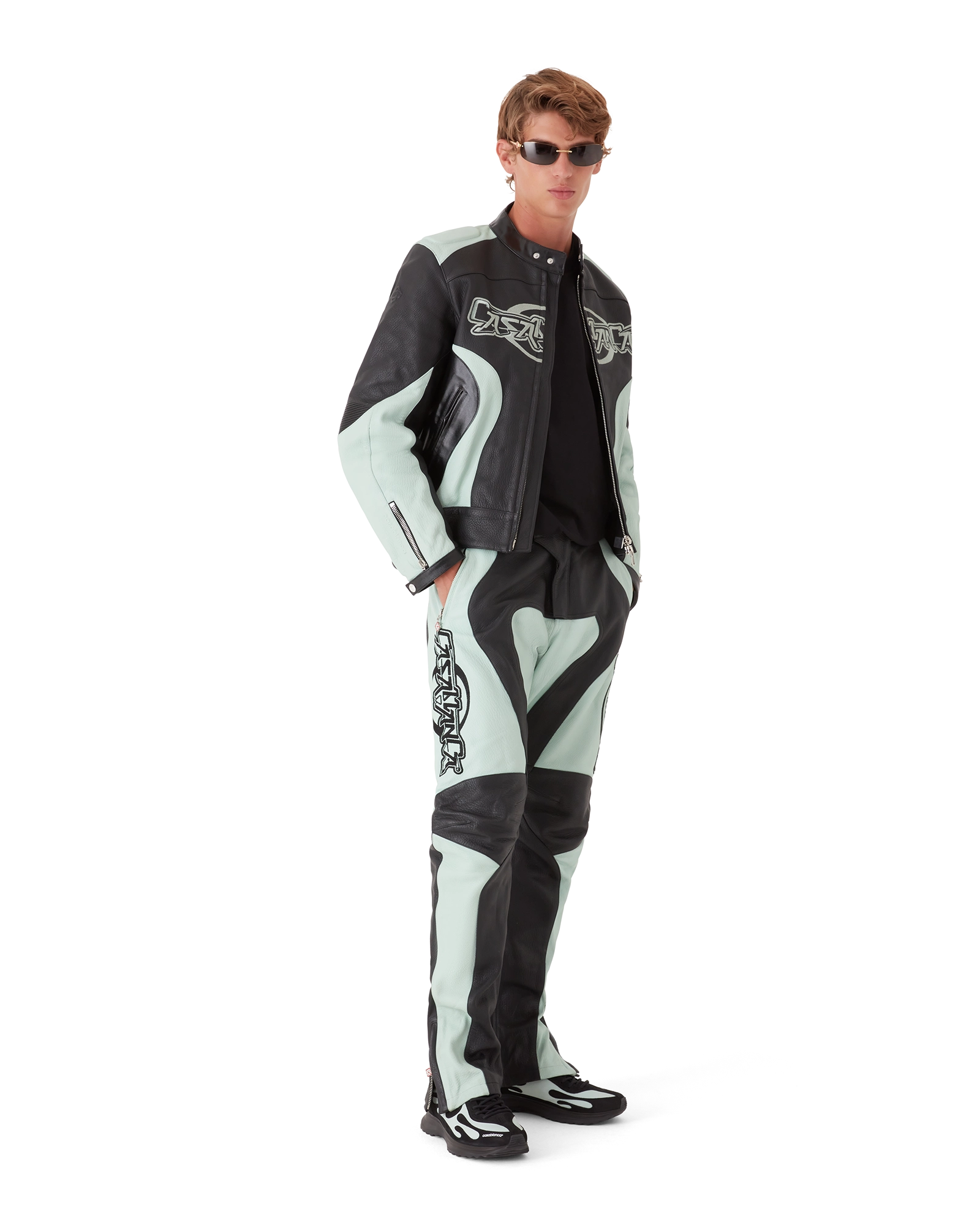 Leather Biker Jacket - 图片 2