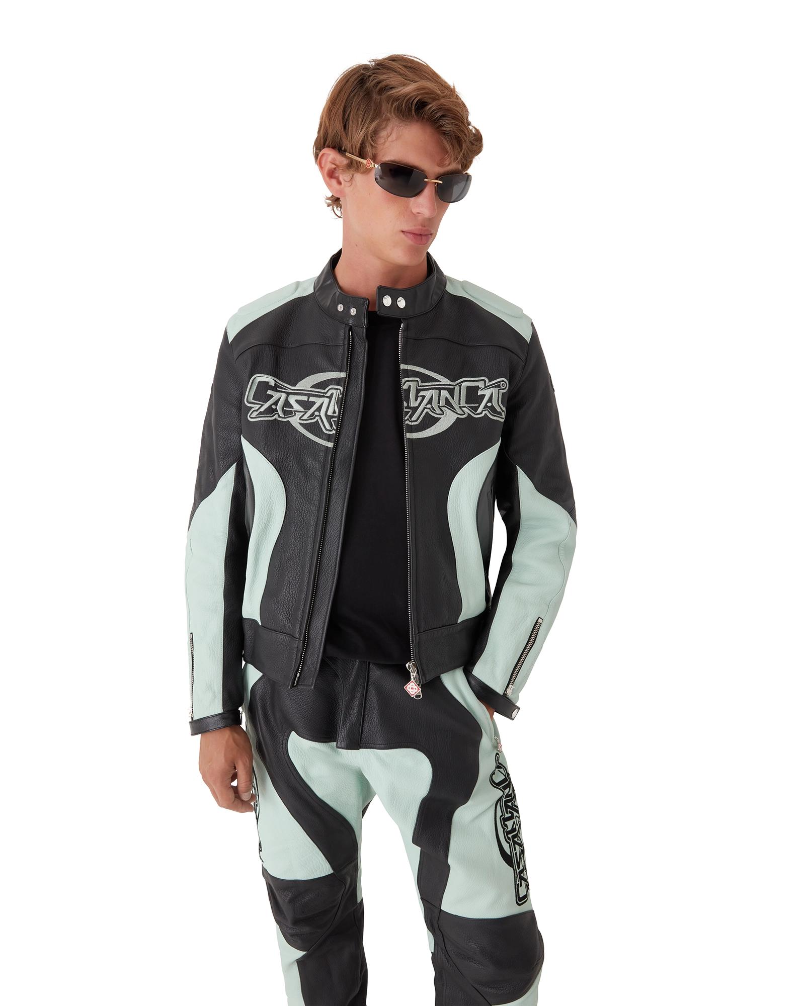 Leather Biker Jacket - 图片 4