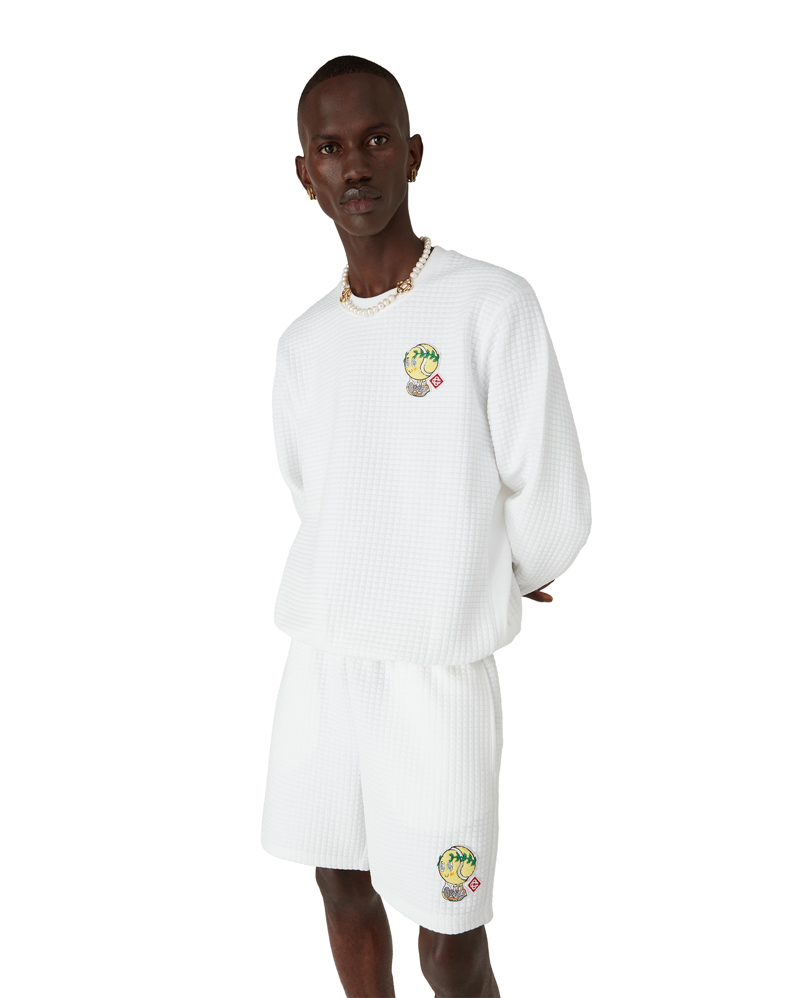 Tennis Mascot Quilted Sweatshirt - 图片 2