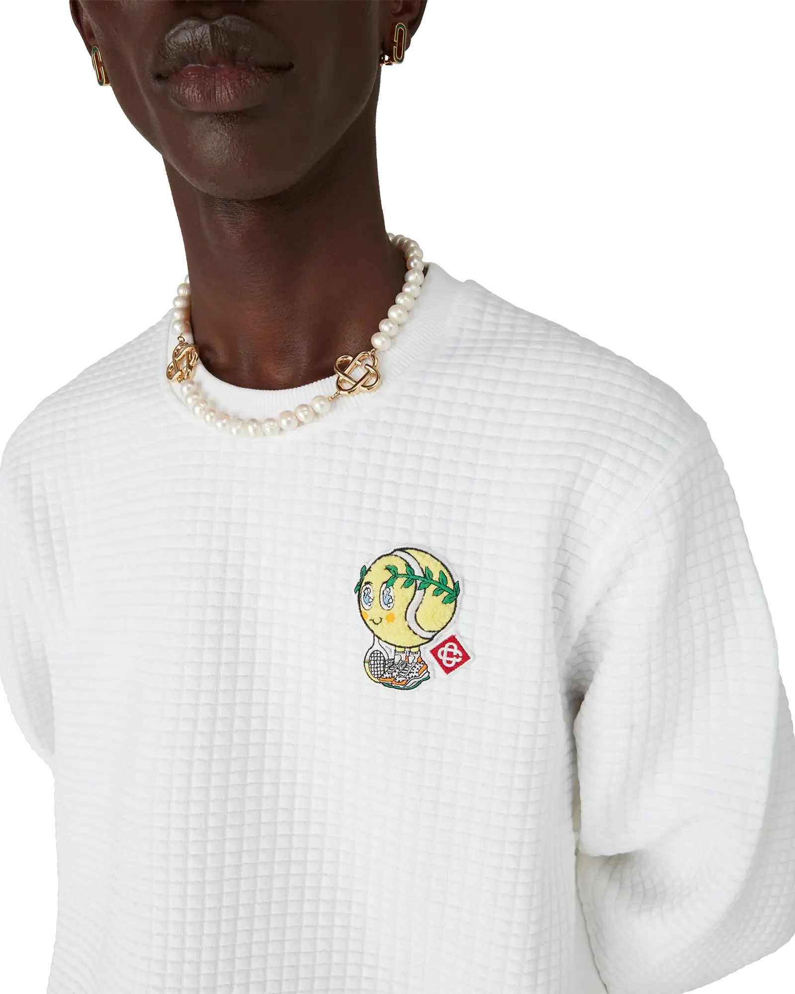 Tennis Mascot Quilted Sweatshirt - 图片 5
