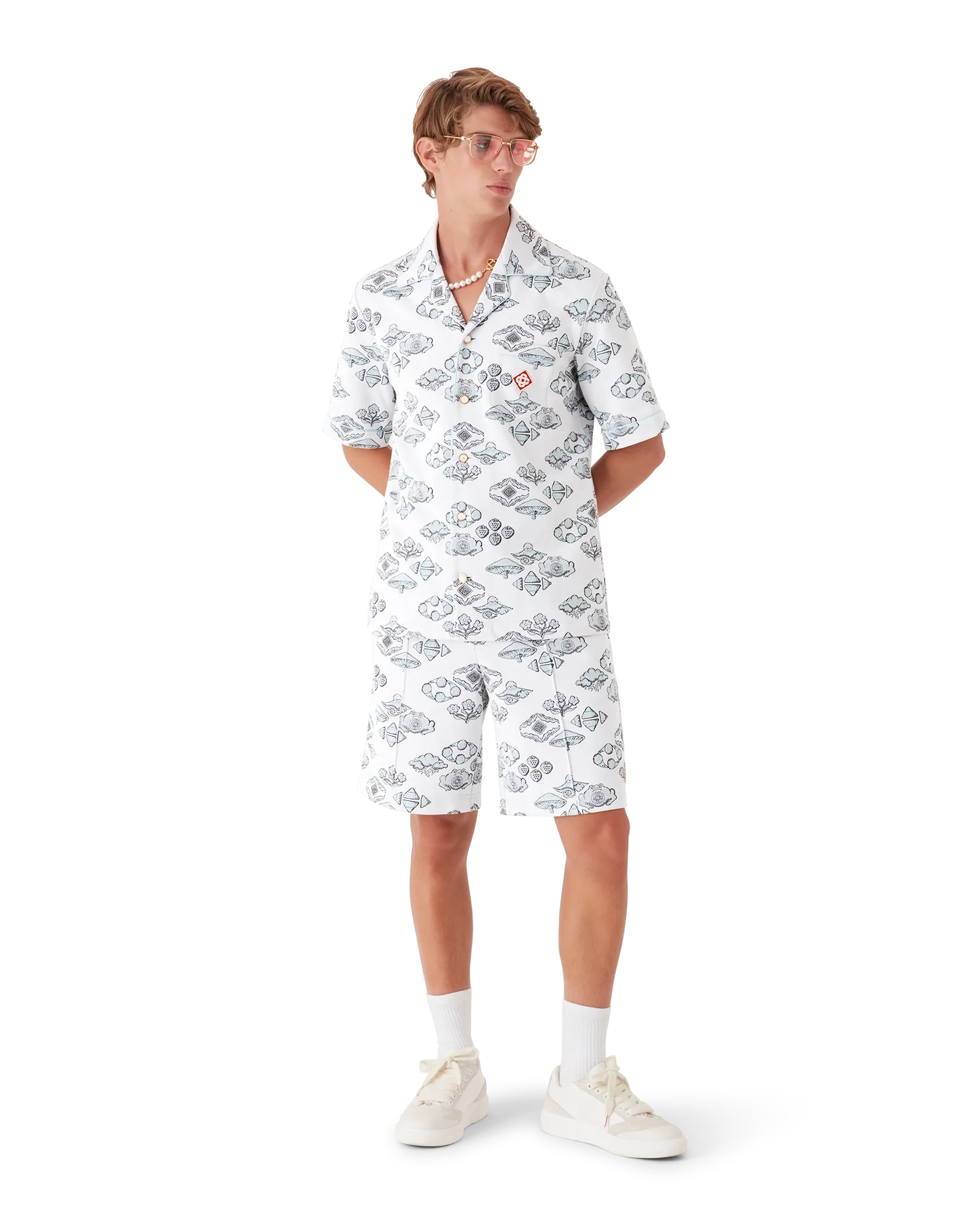 Jacquard Motif Track Shorts - 图片 3