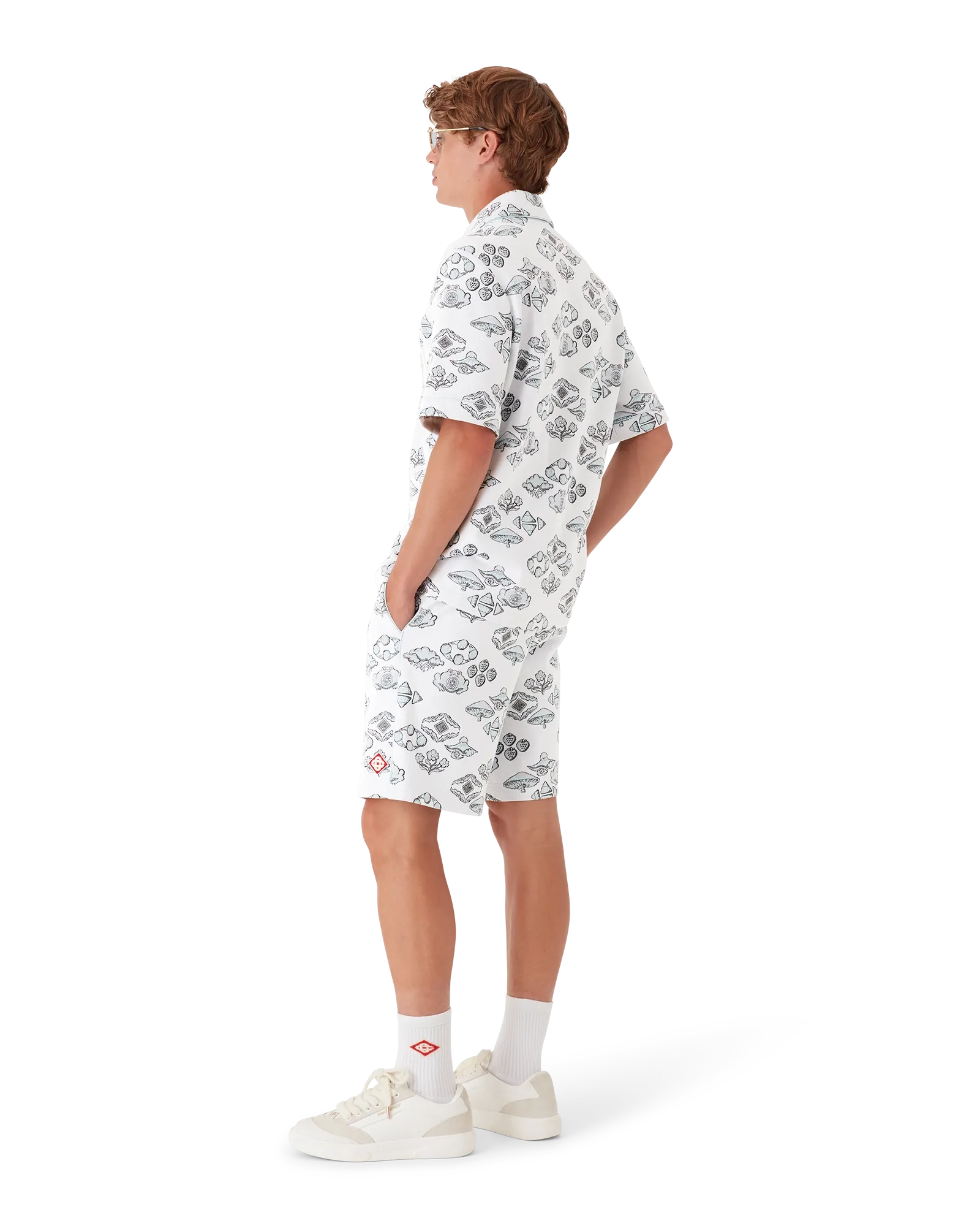 Jacquard Motif Track Shorts - 图片 2