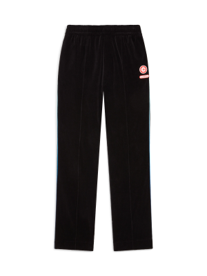 Gradient Piping Velour Track Pants