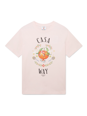 Casa Way Orange Mascot Short Sleeve T-Shirt