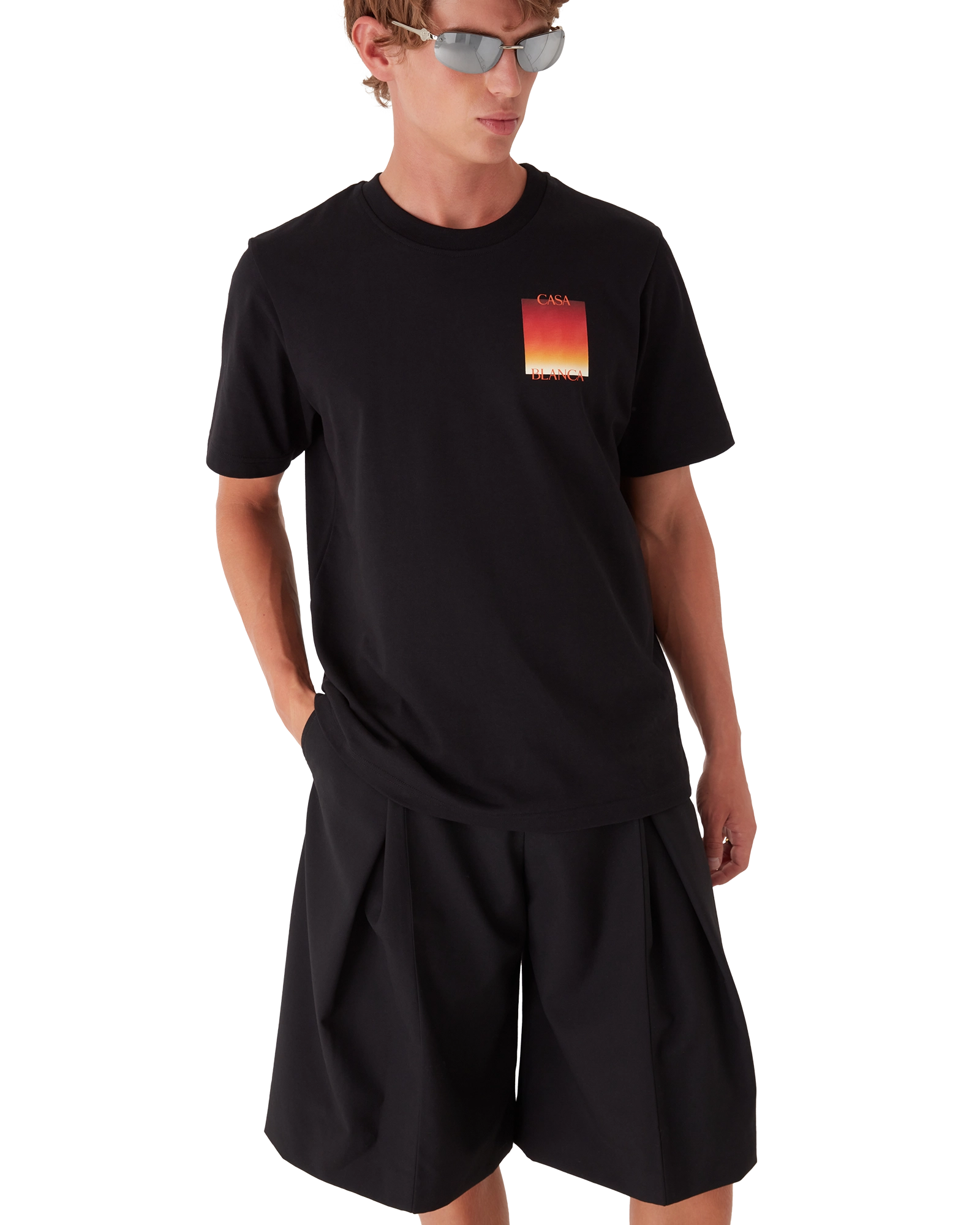 Gradient Square Short Sleeve T-Shirt - 图片 4