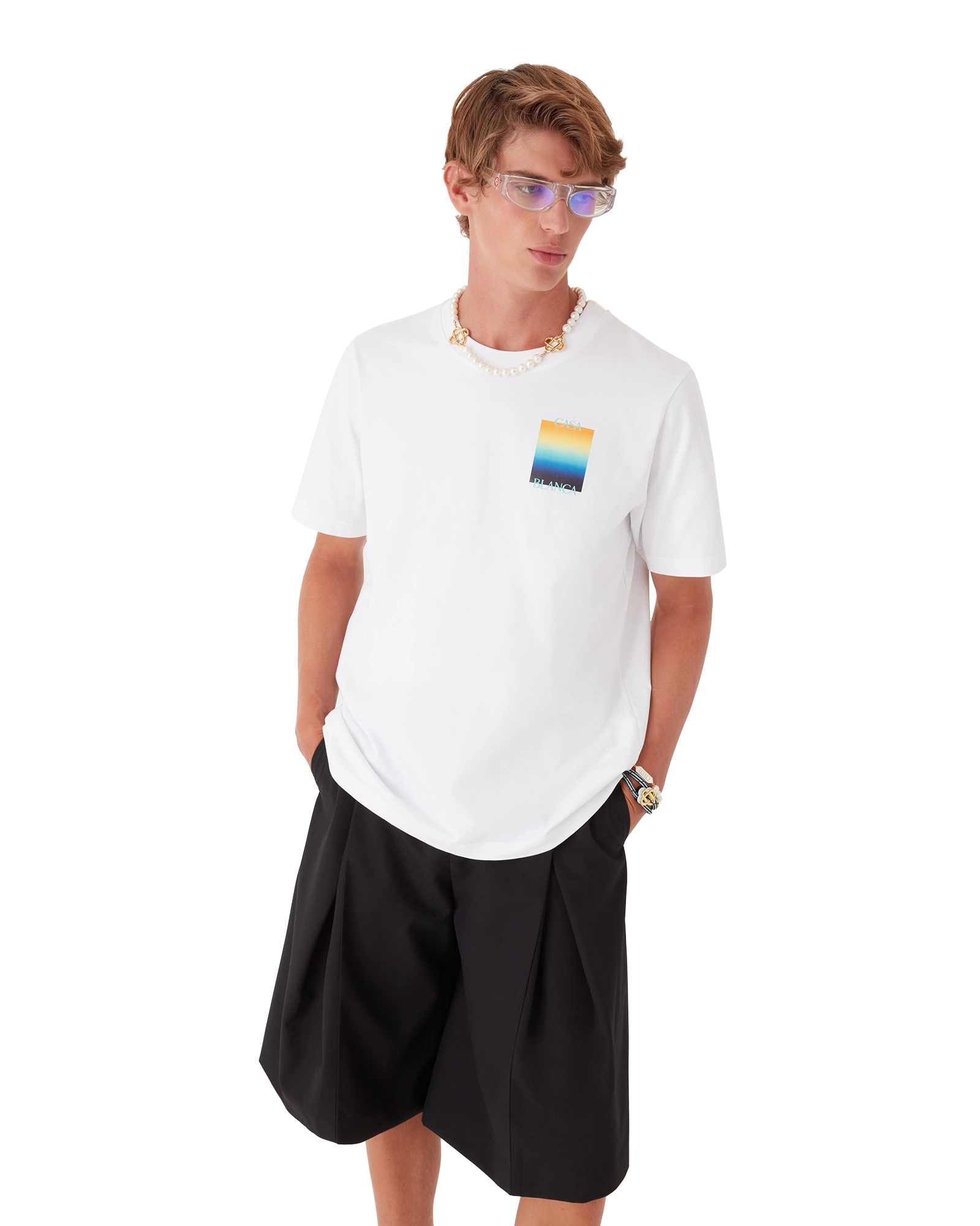 Gradient Square Short Sleeve T-Shirt - 图片 4
