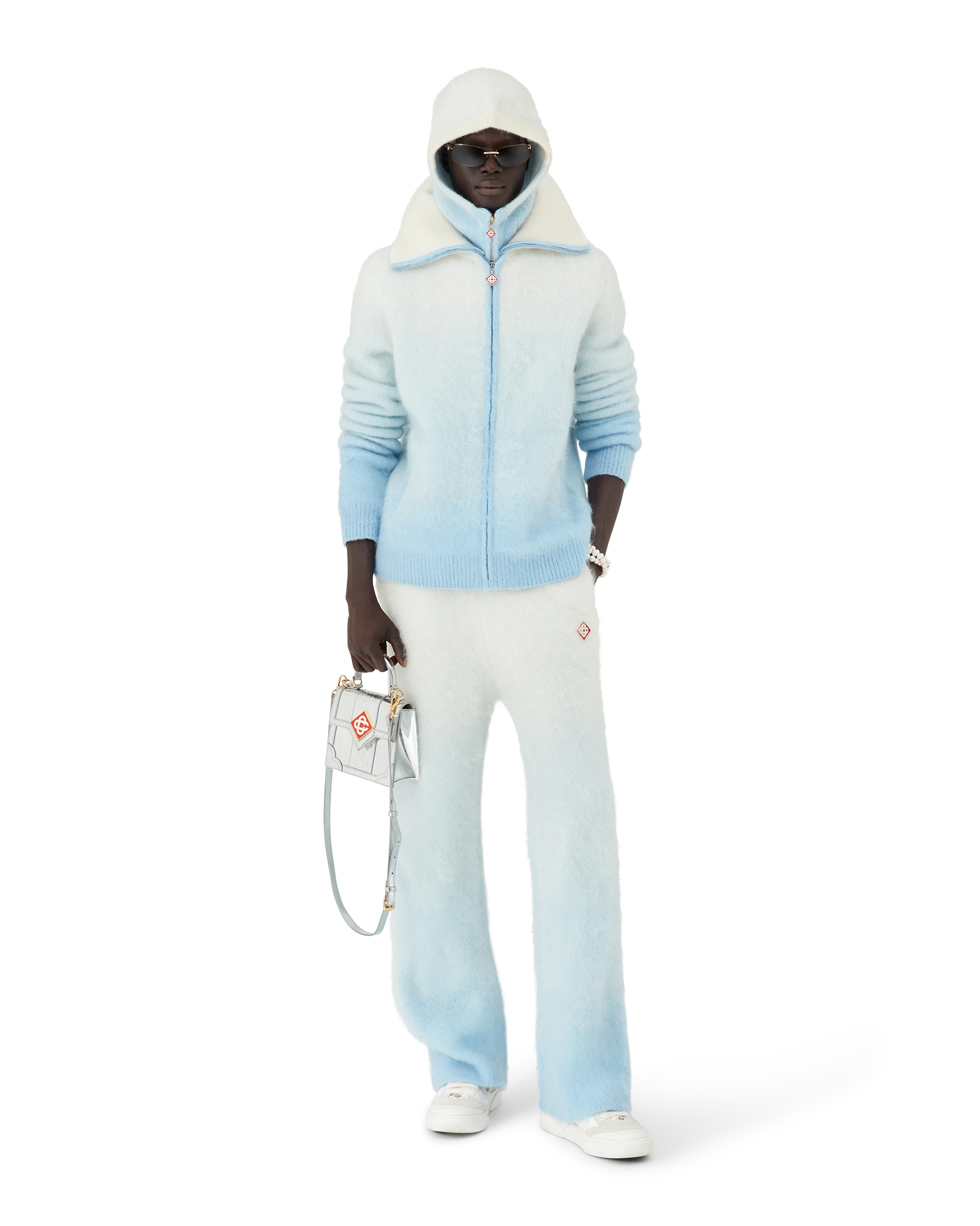 Fluffy Gradient Mohair Trousers - 图片 2