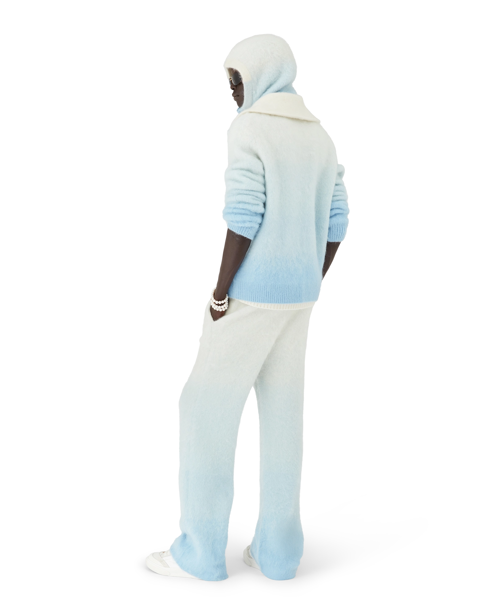 Fluffy Gradient Mohair Trousers - 图片 3