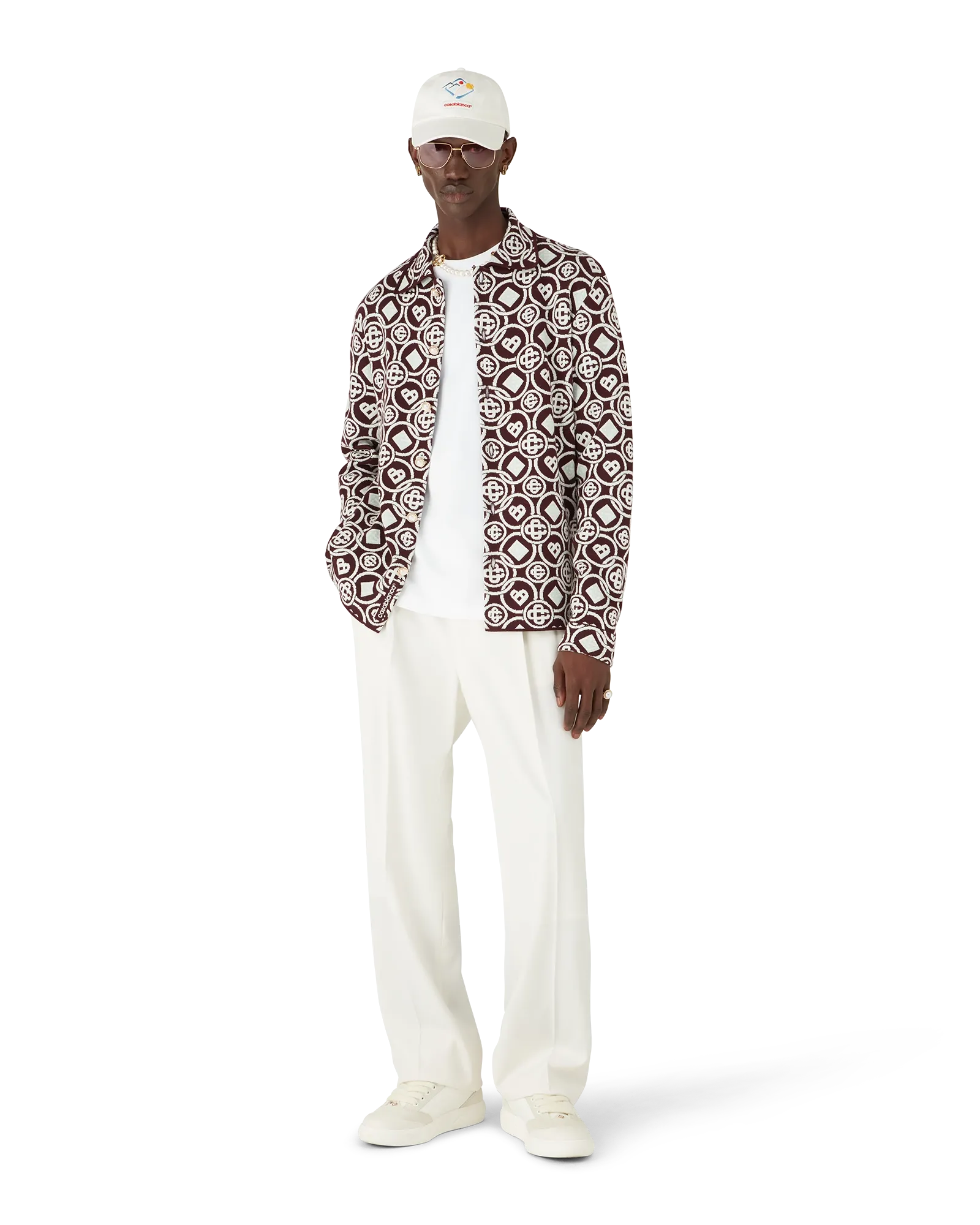 Monogram Cotton Knit Shirt - 图片 4