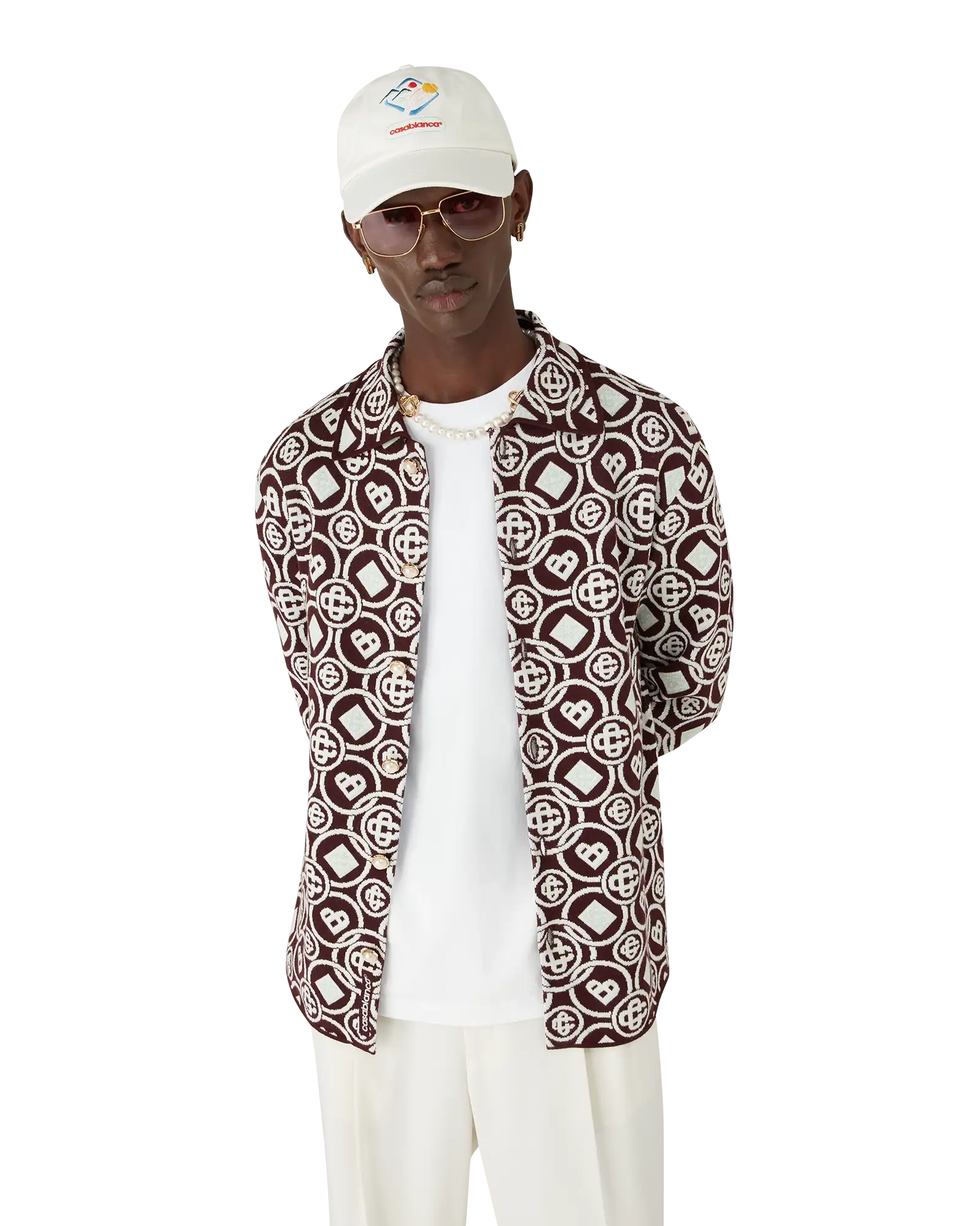 Monogram Cotton Knit Shirt - 图片 3