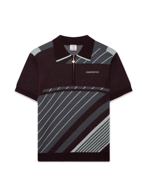 Merino Diagonal Tennis Polo