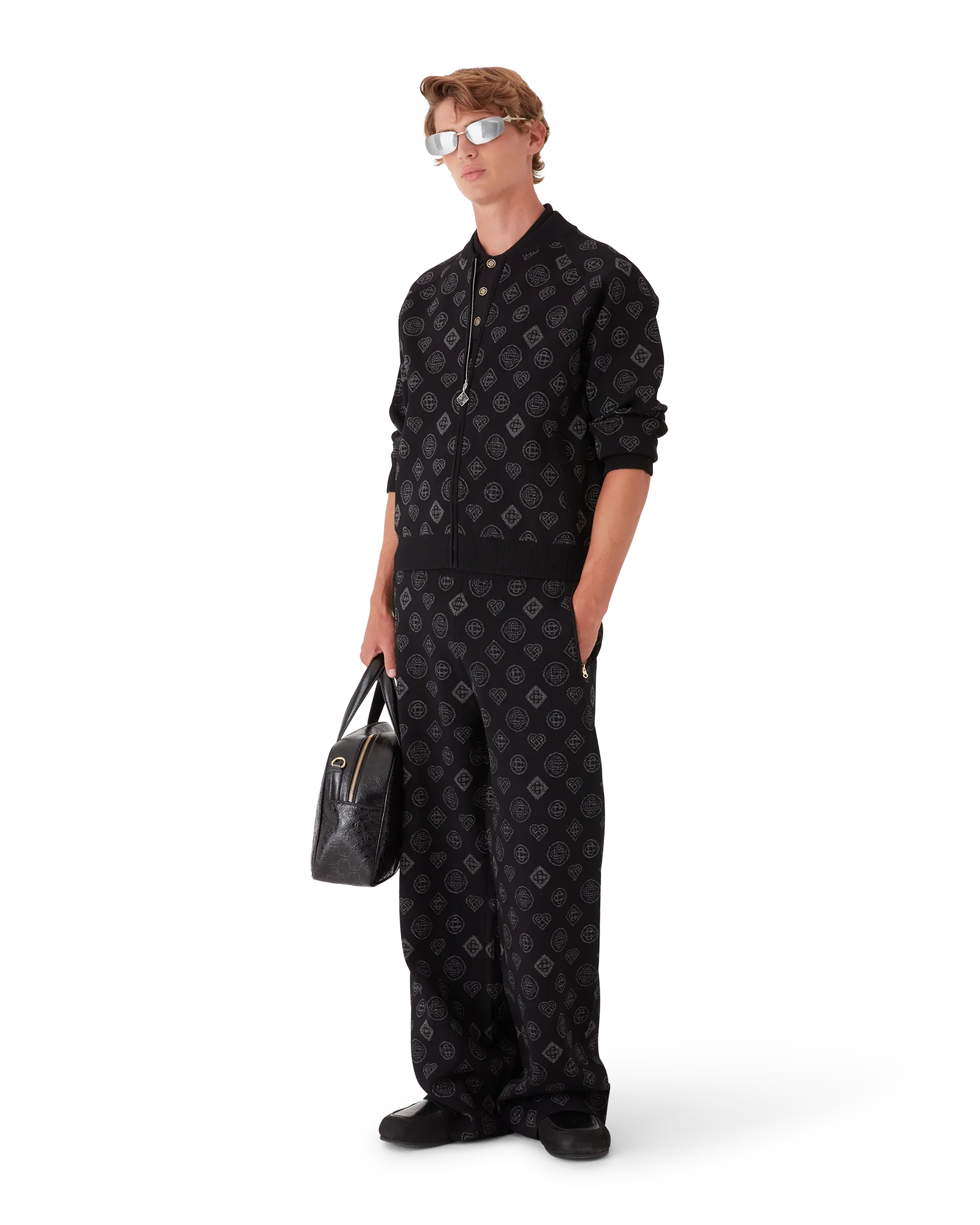 Monogram Jacquard Trousers - 图片 2
