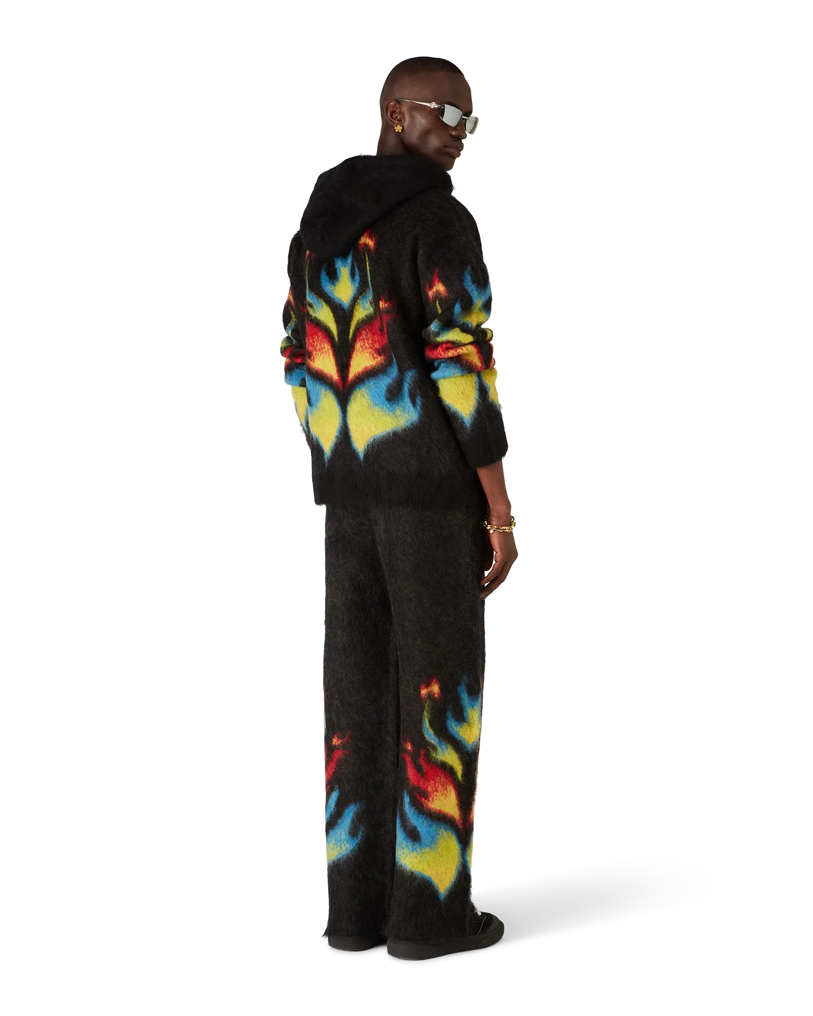 Mohair Flame Laurel Zip Hoodie - 图片 5