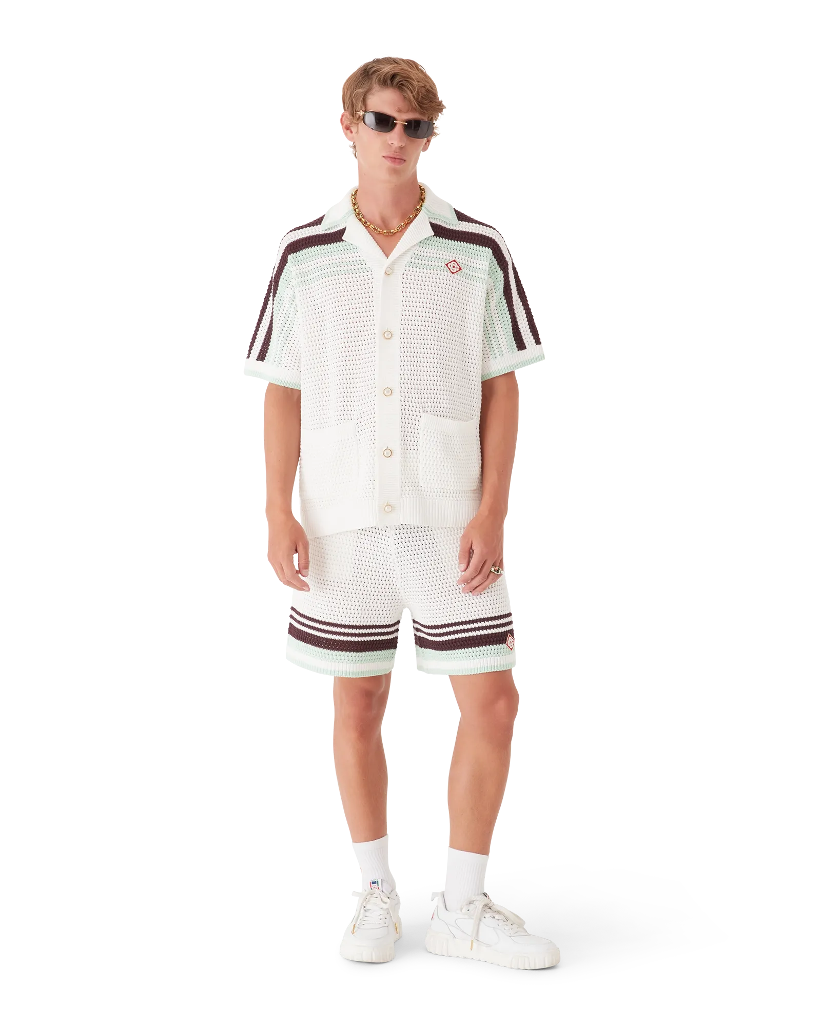 Tennis Cotton Crochet Shorts - 图片 2