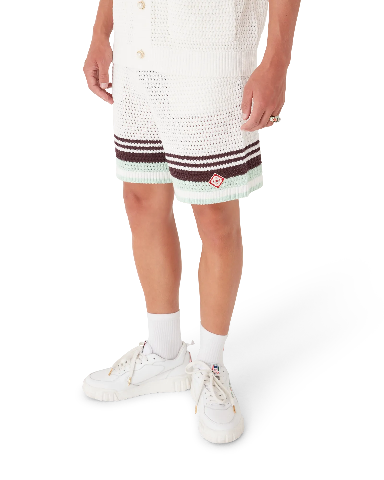 Tennis Cotton Crochet Shorts - 图片 4