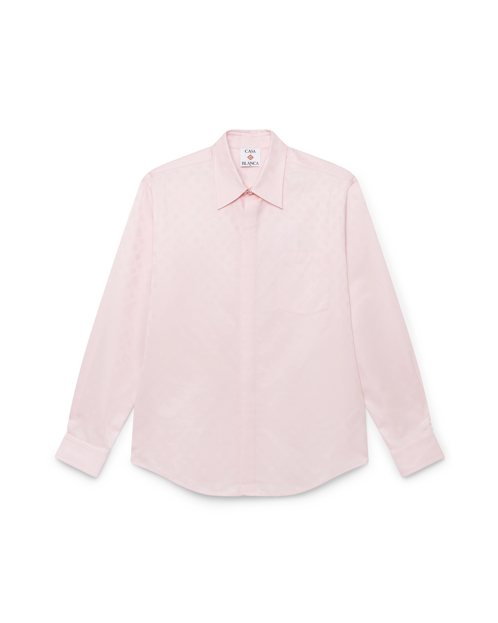 Cotton Monogram Long Sleeve Shirt