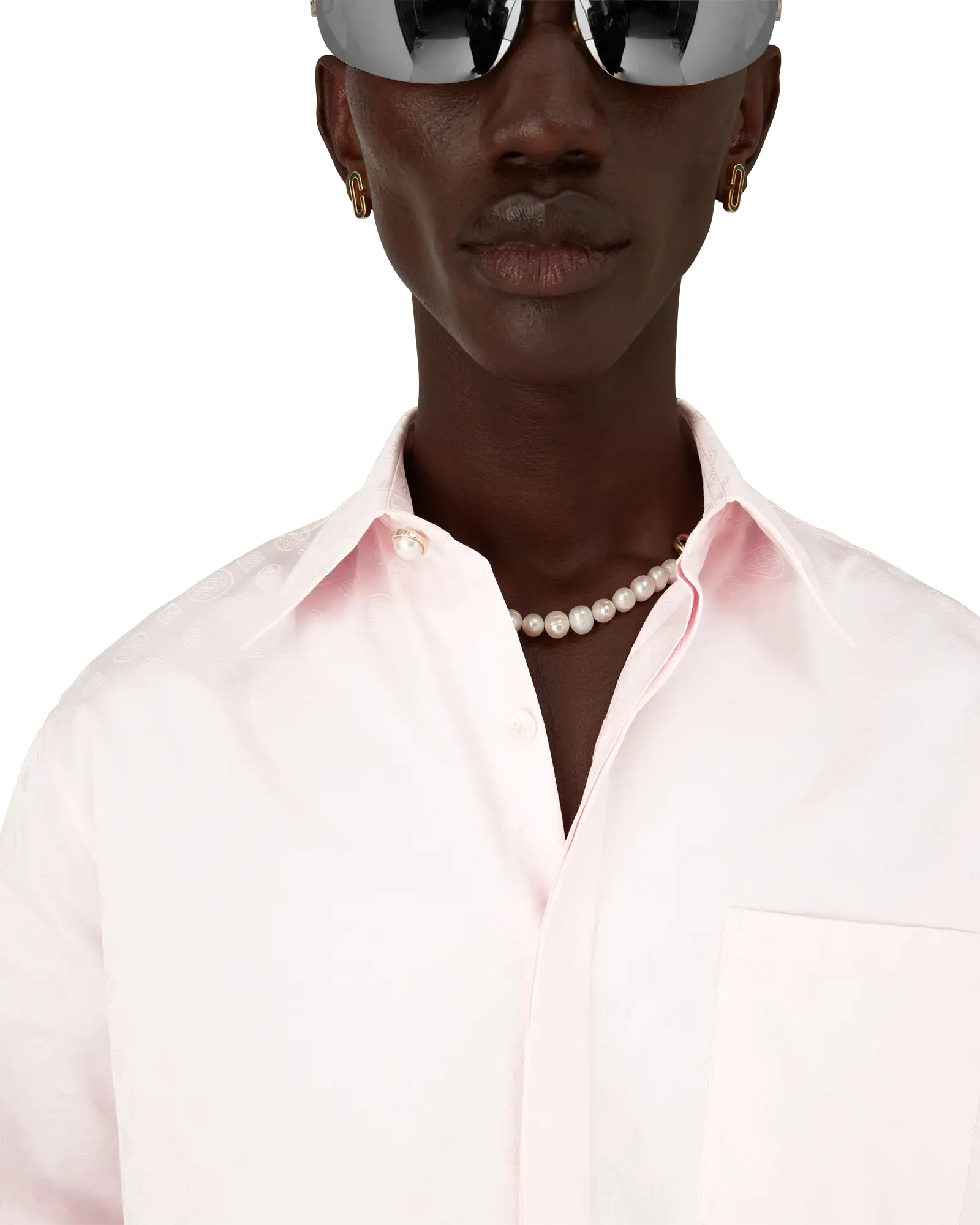 Cotton Monogram Long Sleeve Shirt - 图片 5