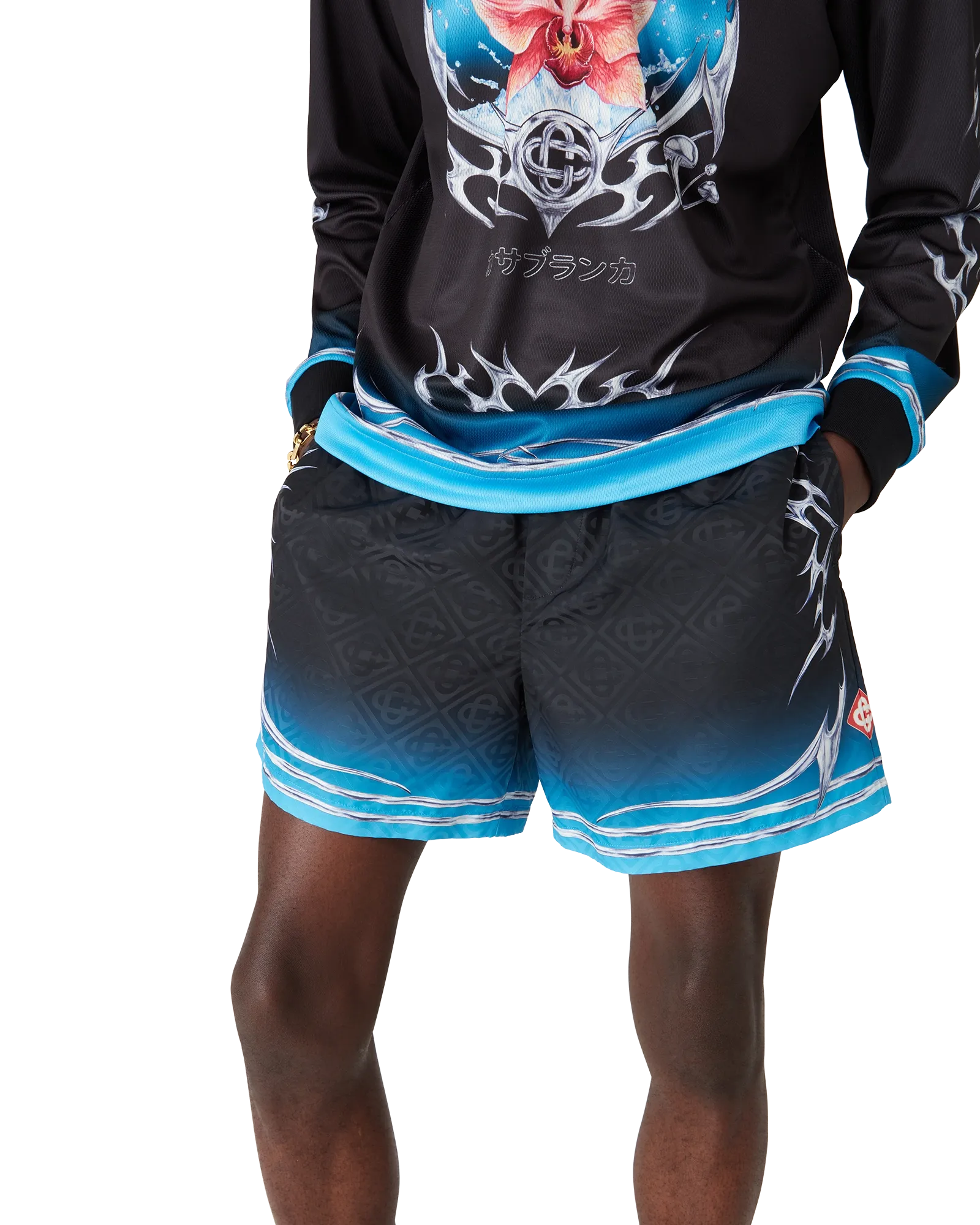 Blades Jacquard Swim Shorts - 图片 5