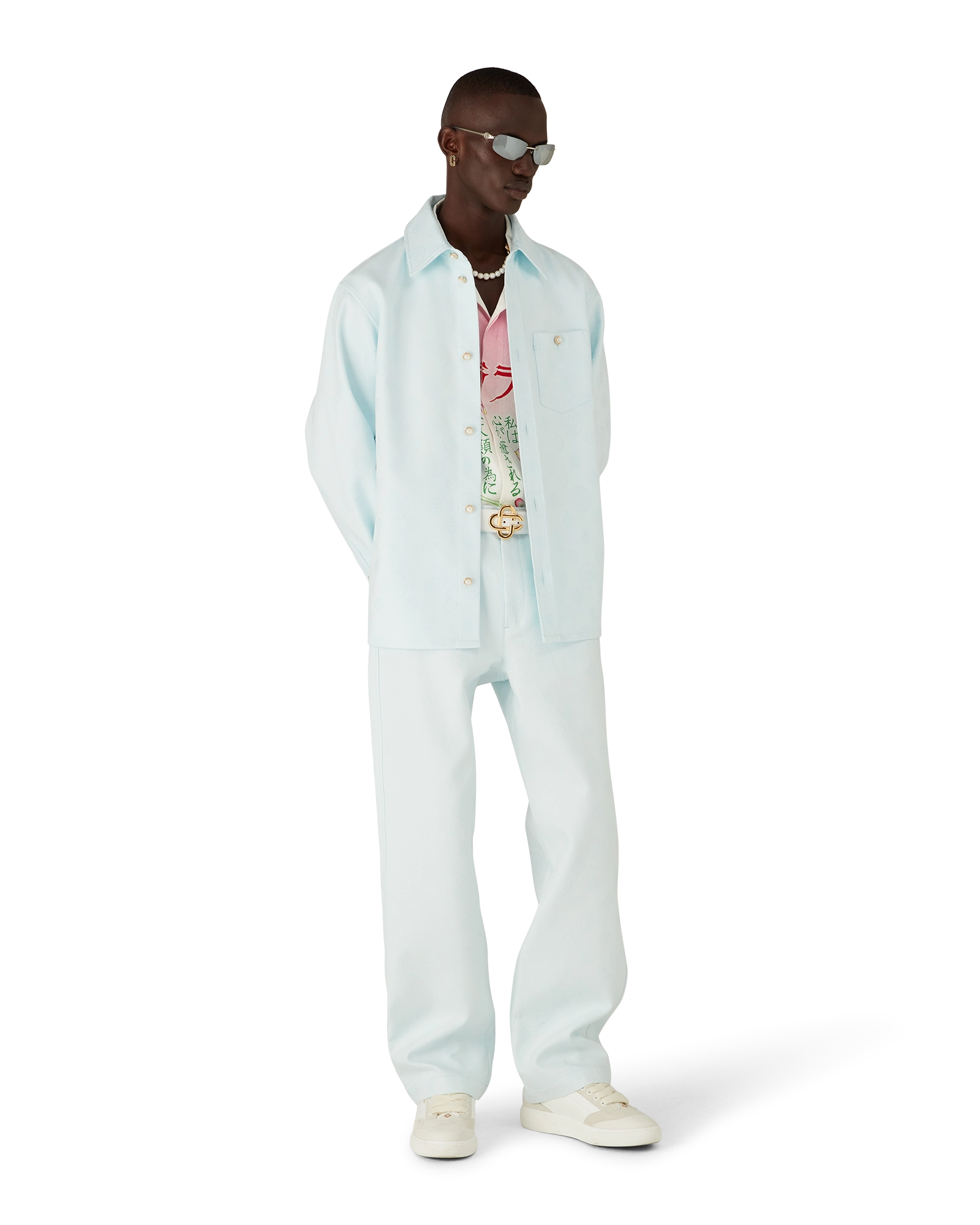 Cotton Monogram Workwear Trousers - 图片 2