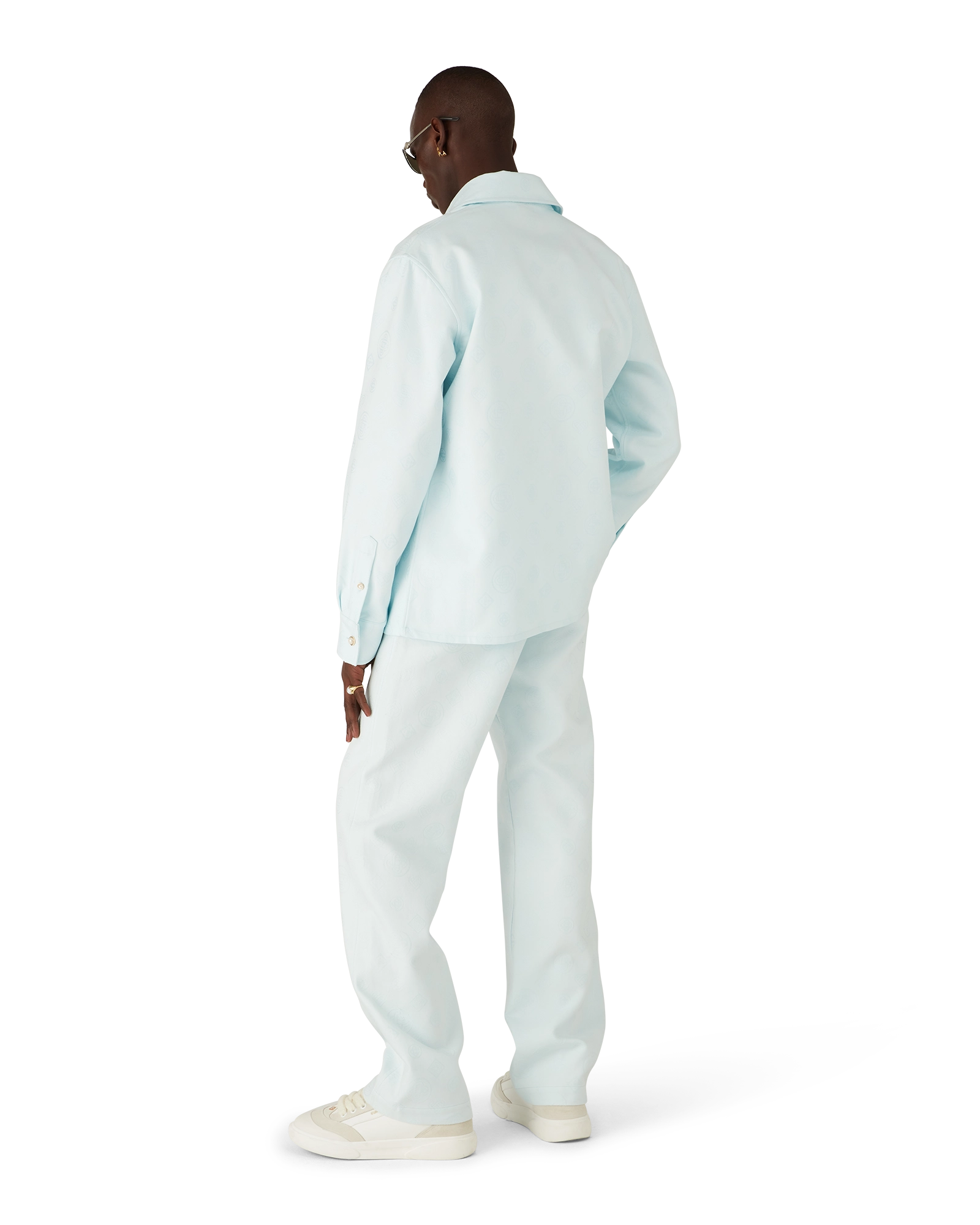 Cotton Monogram Workwear Trousers - 图片 3