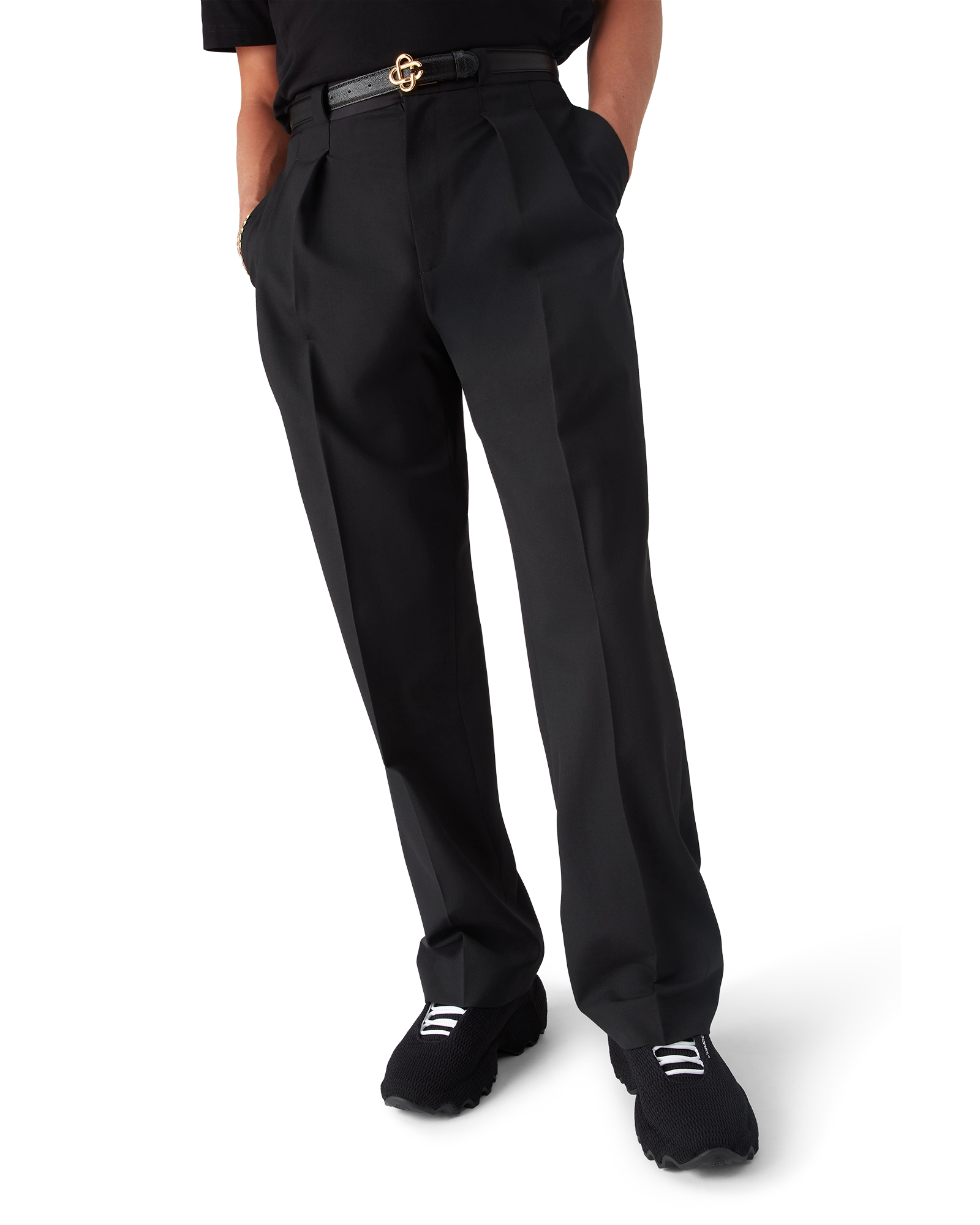 Wool Tailoring Pleated Trousers - 图片 4