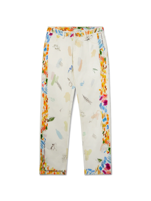 Work In Progress Printed Straight Leg Jeans