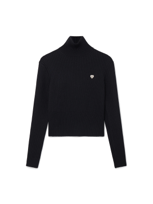 Rib High Neck Jumper