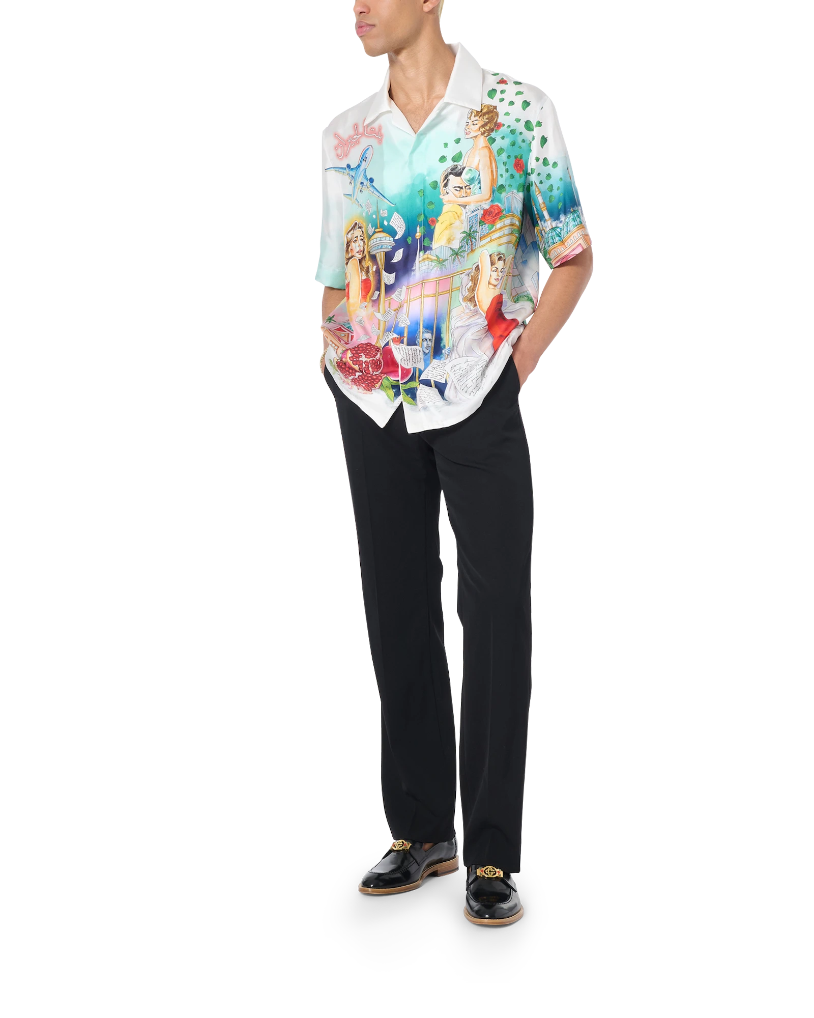 La Liaison Short Sleeve Silk Shirt - 图片 2