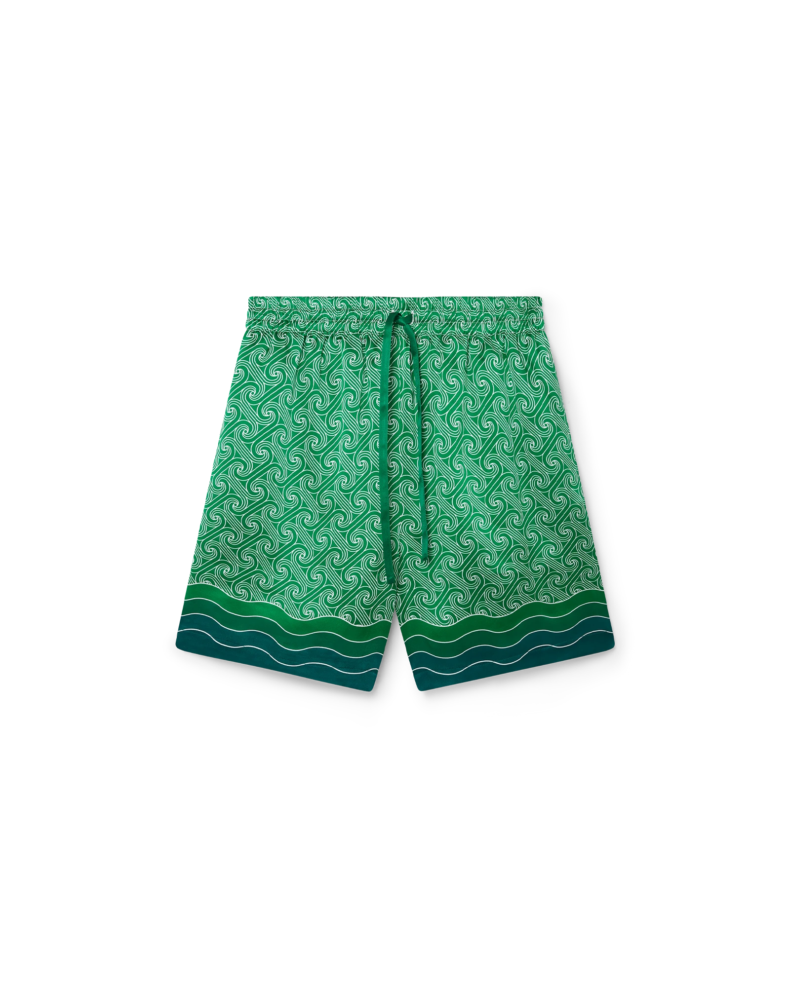 Column Monogram Silk Shorts