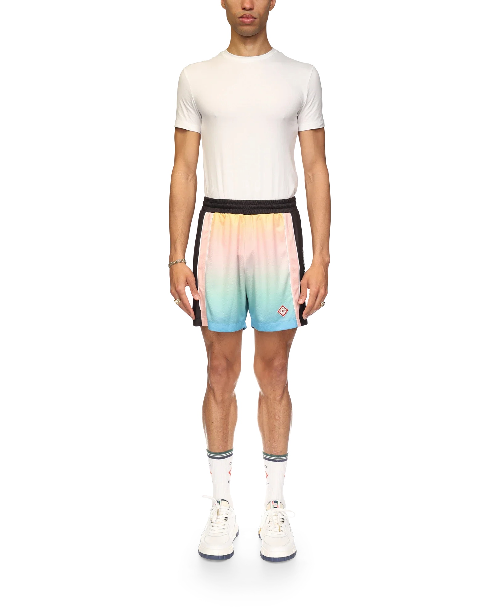 Pastel Gradient Football Shorts - Image 2